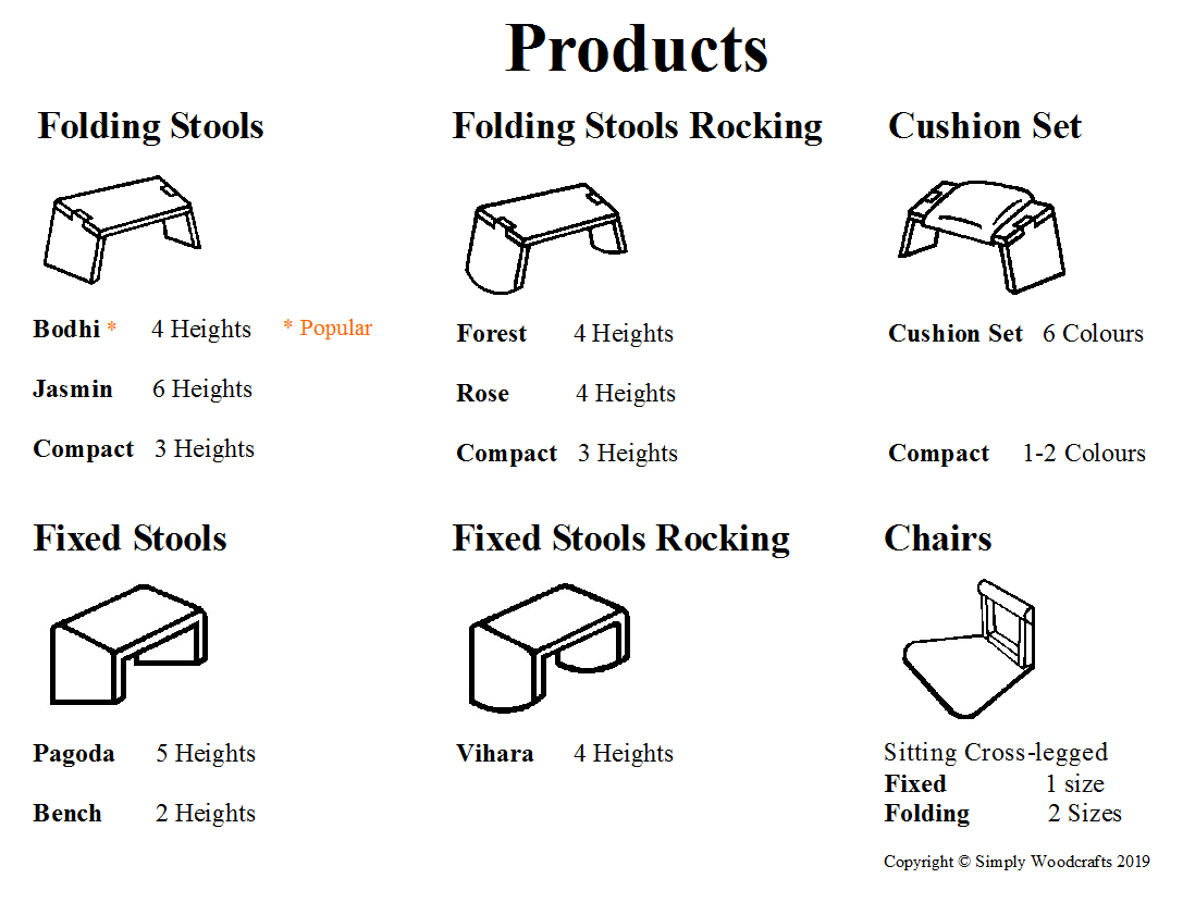 Simply Woodcrafts, Meditation Stool, Australian Made, Posture help