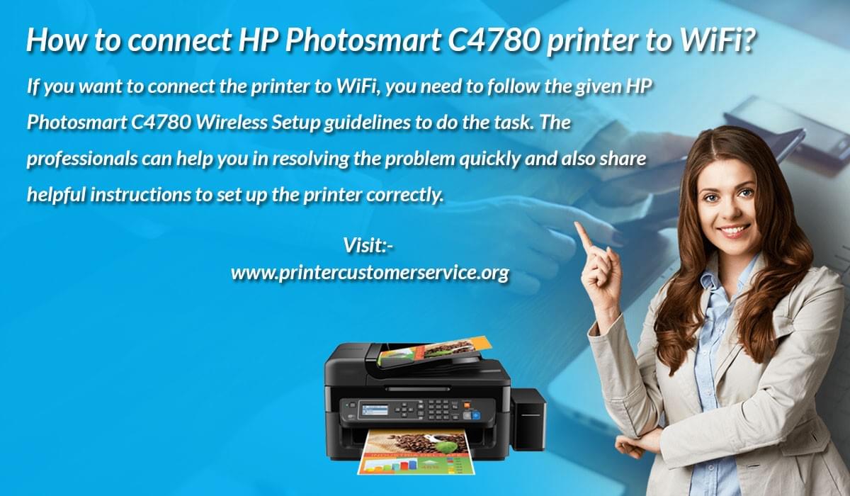 hp photosmart c4780 wifi setup