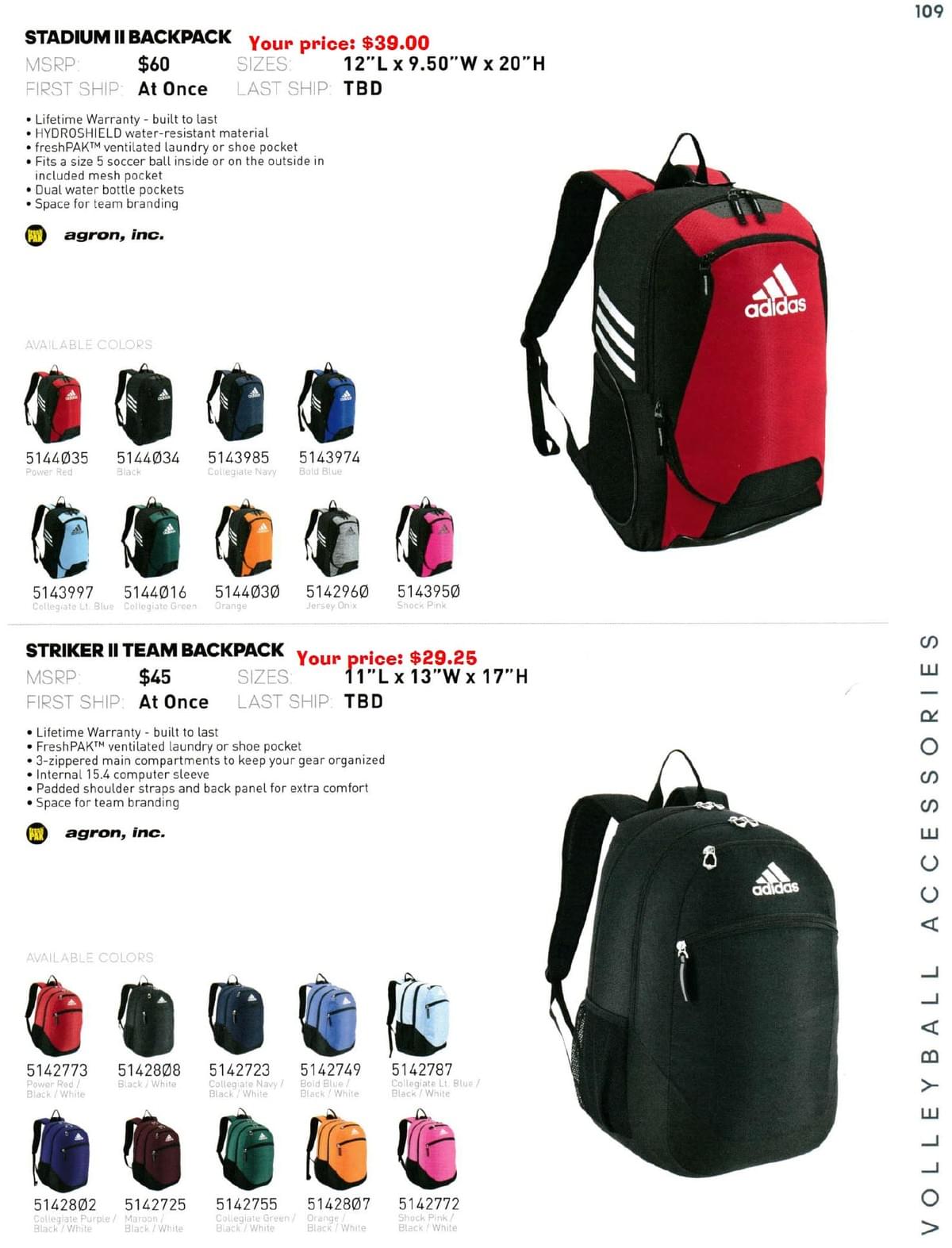 adidas bookbag warranty