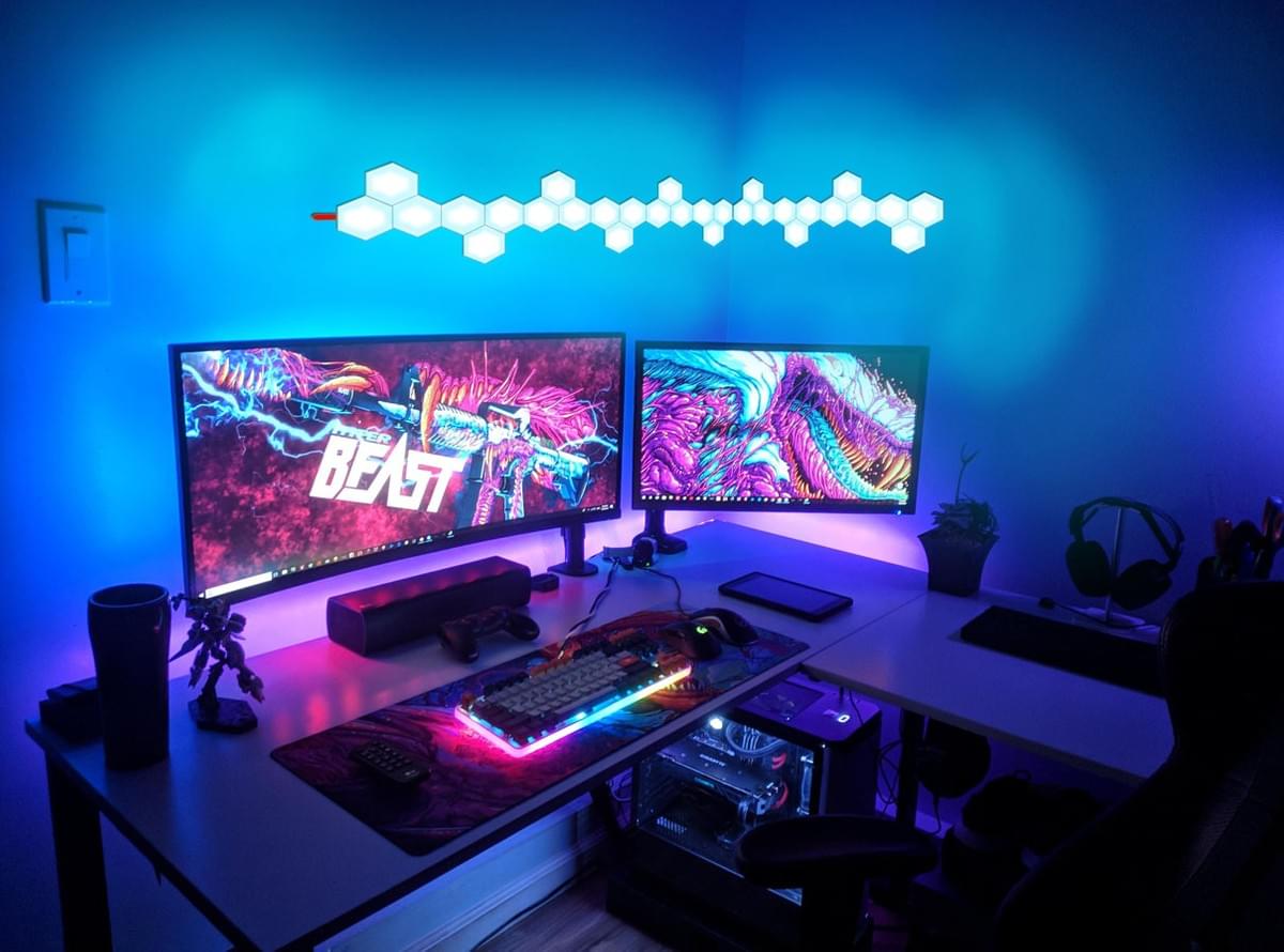 How To Add Synchronized RGB Lighting To A Desk PC Or Gaming Setup