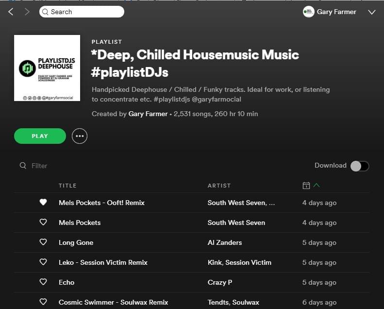 Deephouse Sptofify Playlist Deephouse Sptofify Playlist