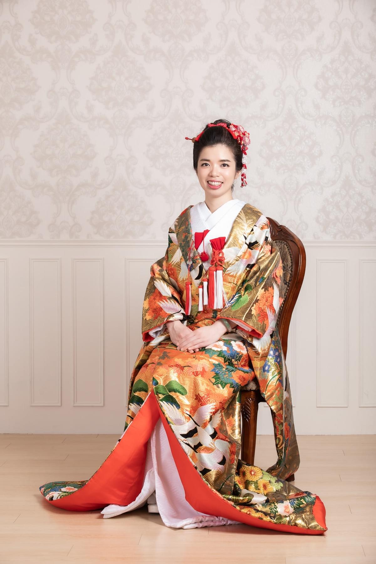 新娘和服造型 髮型 洋髮 日本髮 棉帽子 髮飾