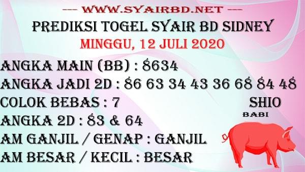 Prediksi Togel Sidney 12 Juli 2020 Sidney Pools Togel Online Prediksi Togel Master Togel Togel Sidney