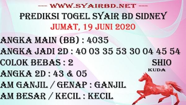 Prediksi Togel Sidney 19 Juni 2020 Sidney Pools Togel Online Prediksi Togel Master Togel Togel Sidney