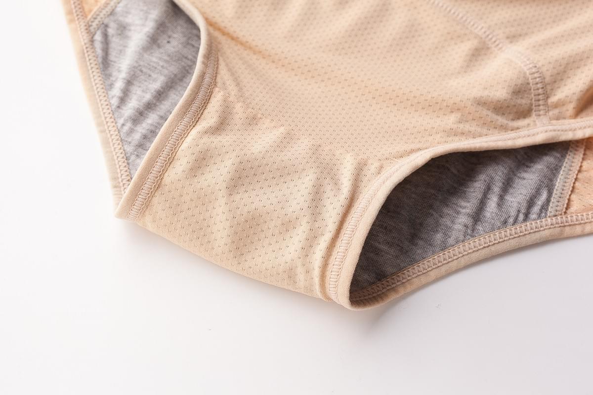 Pack of 3 AUYEE Mesh Underwear for Bladder Leak Protection Summer 9044