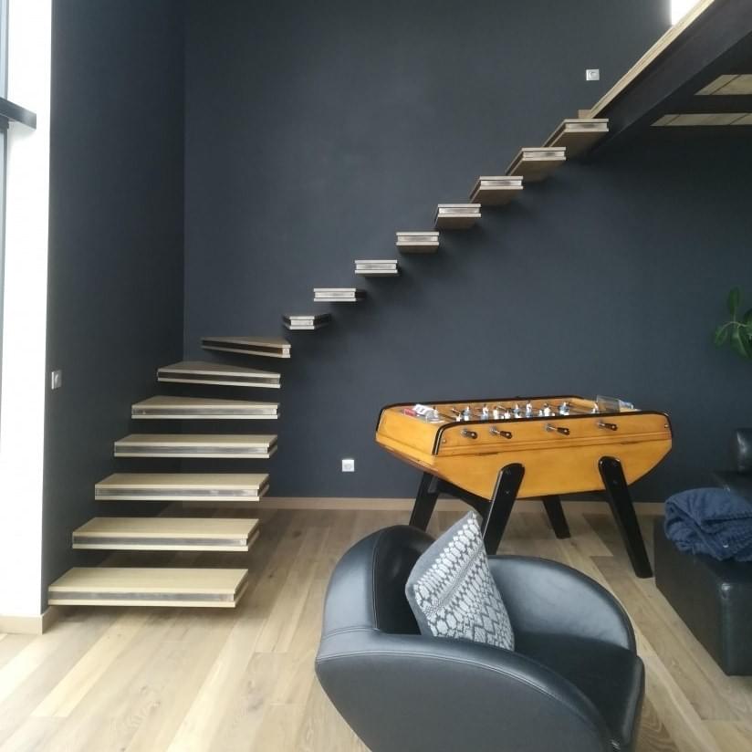 Menuiserie intérieure - escalier - Menuiserie Diffusion Luxembourg - Sur mesure