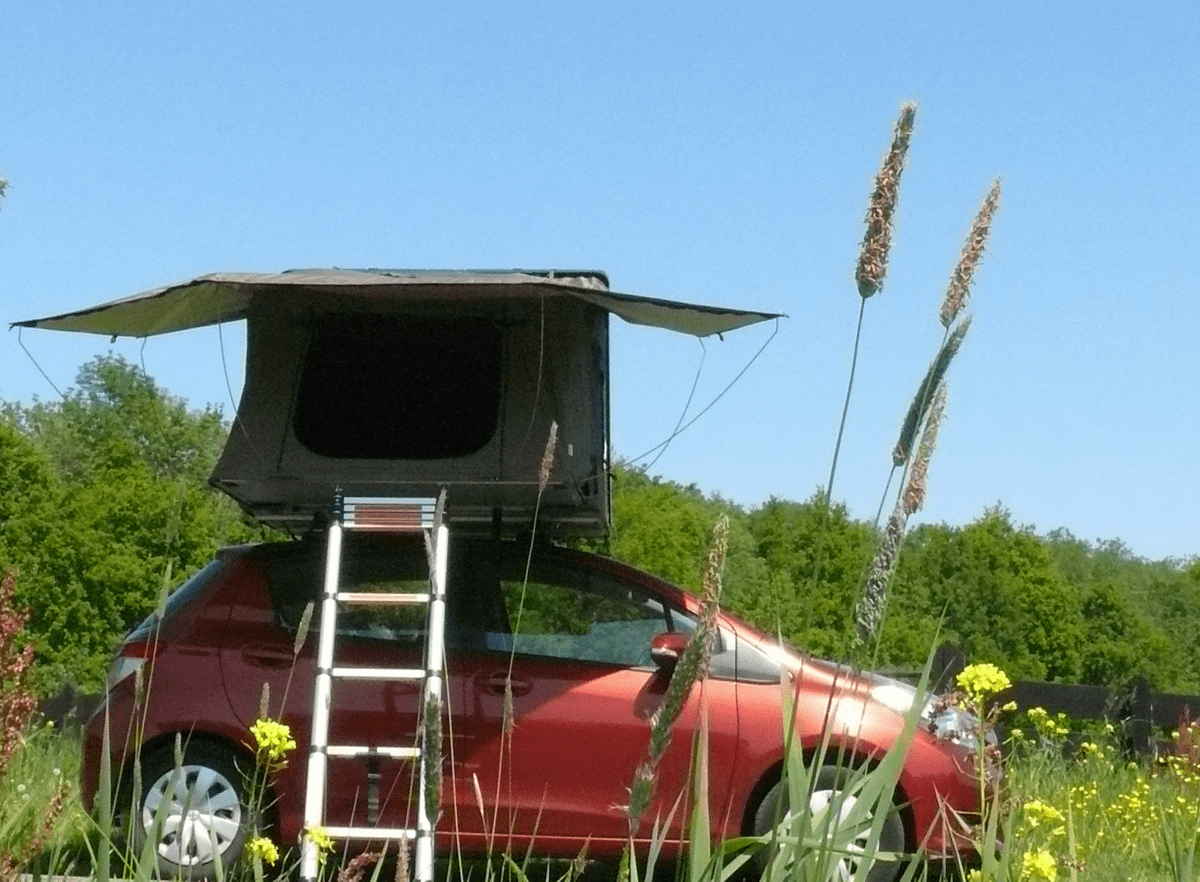 Has the thought of sleeping on top of your car ever crossed Has the thought of sleeping on top of your car ever crossed