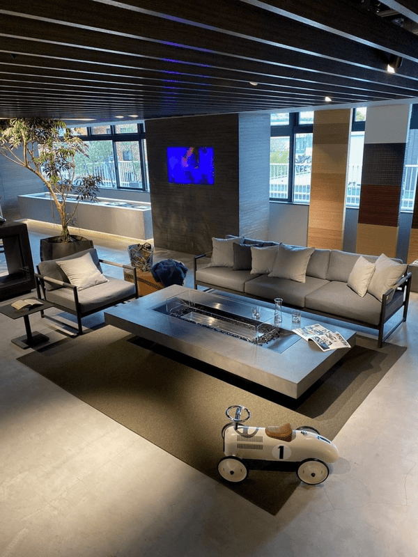 bleeze xl 期間限定展示 ecosmart fireショールーム 青山 屋外家具 harbour outdoor