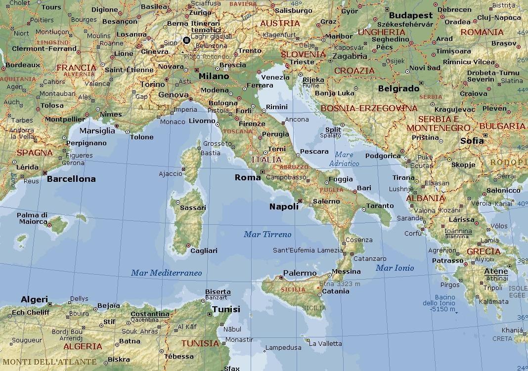 Curiosita Geografiche D Italia It Carta Geografica Italia Riccione