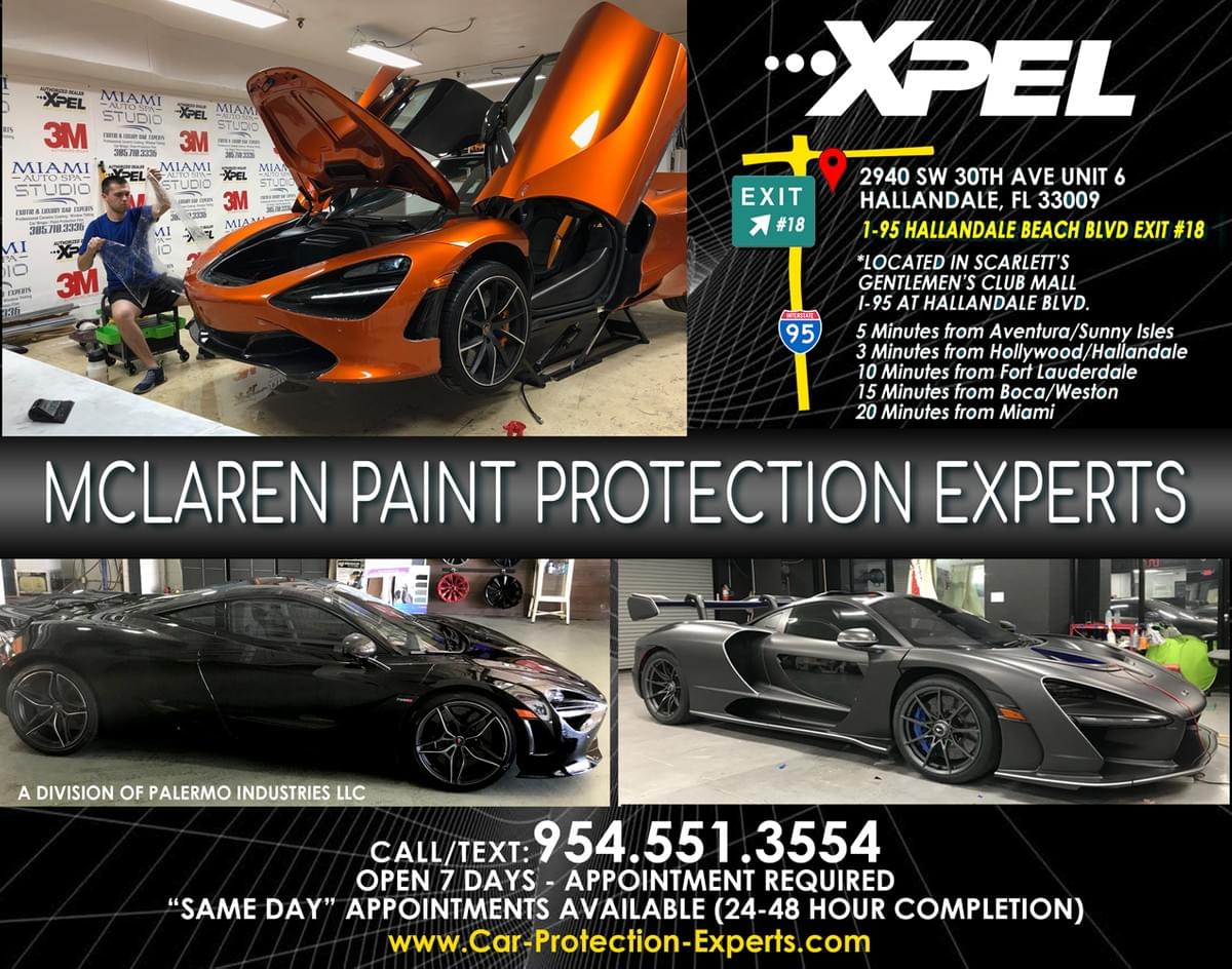 Mclaren Car Paint Protection Fort Lauderdale Area Miami 33131