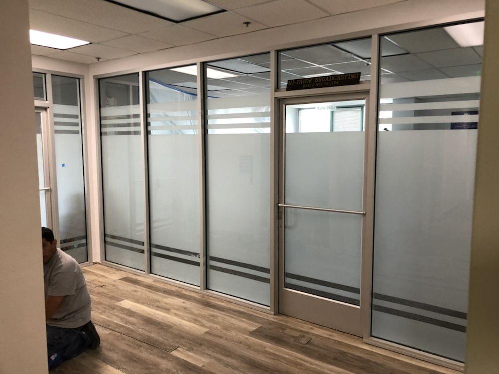 Frosted Window Film Installation Doral Frosted Window Tinting In Doral Frosted Glass Partitions Doral Frost Glass Doors Doral