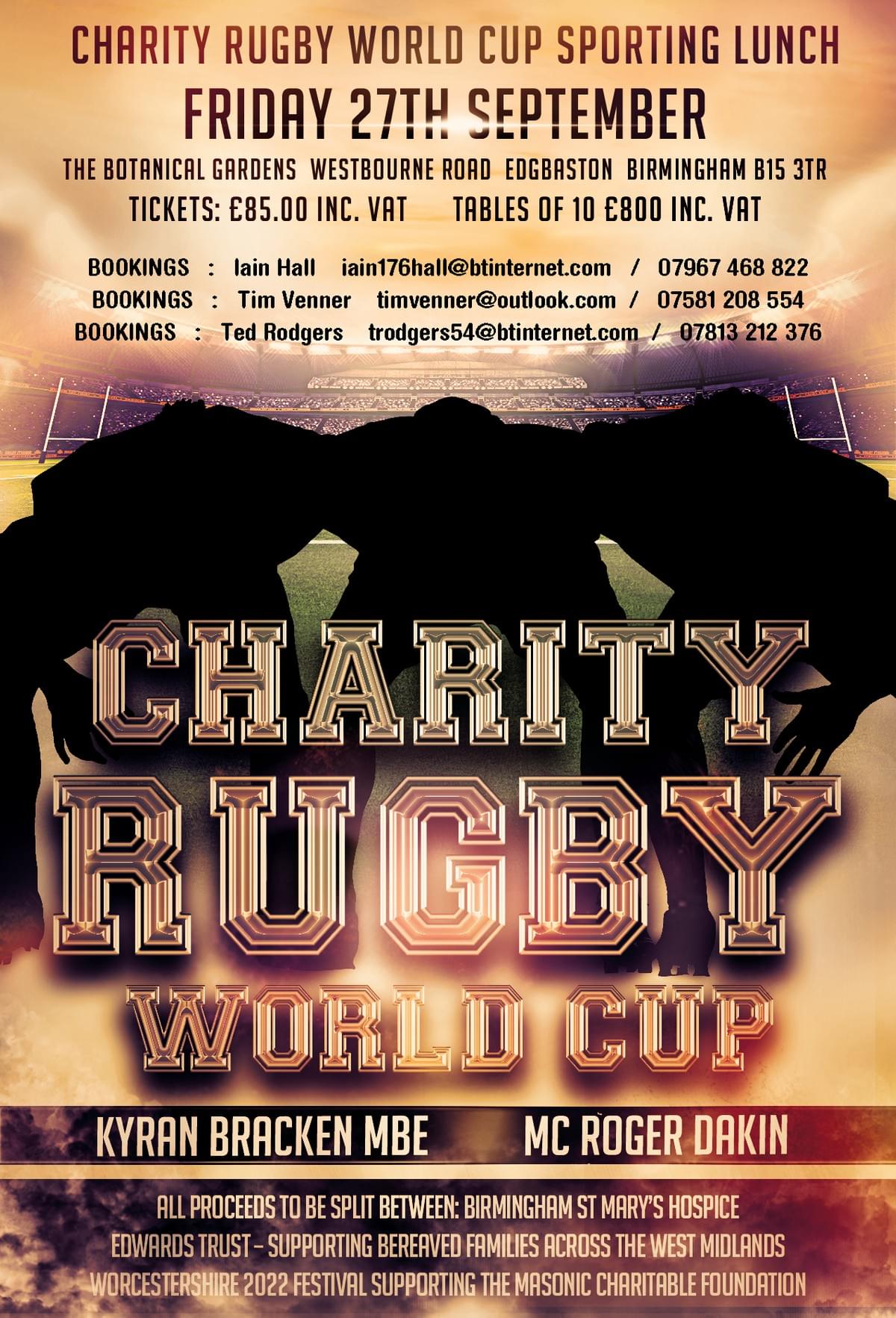 Charity Rugby World Cup Sporting Event - Festival 2022 Events