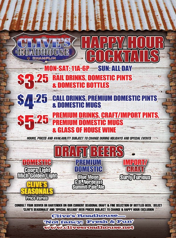 Champlin Clive's Restaurant