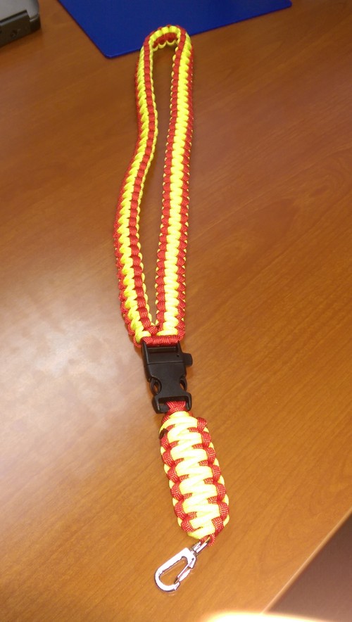 USMC inspired Paracord lanyard with Emergency whistle