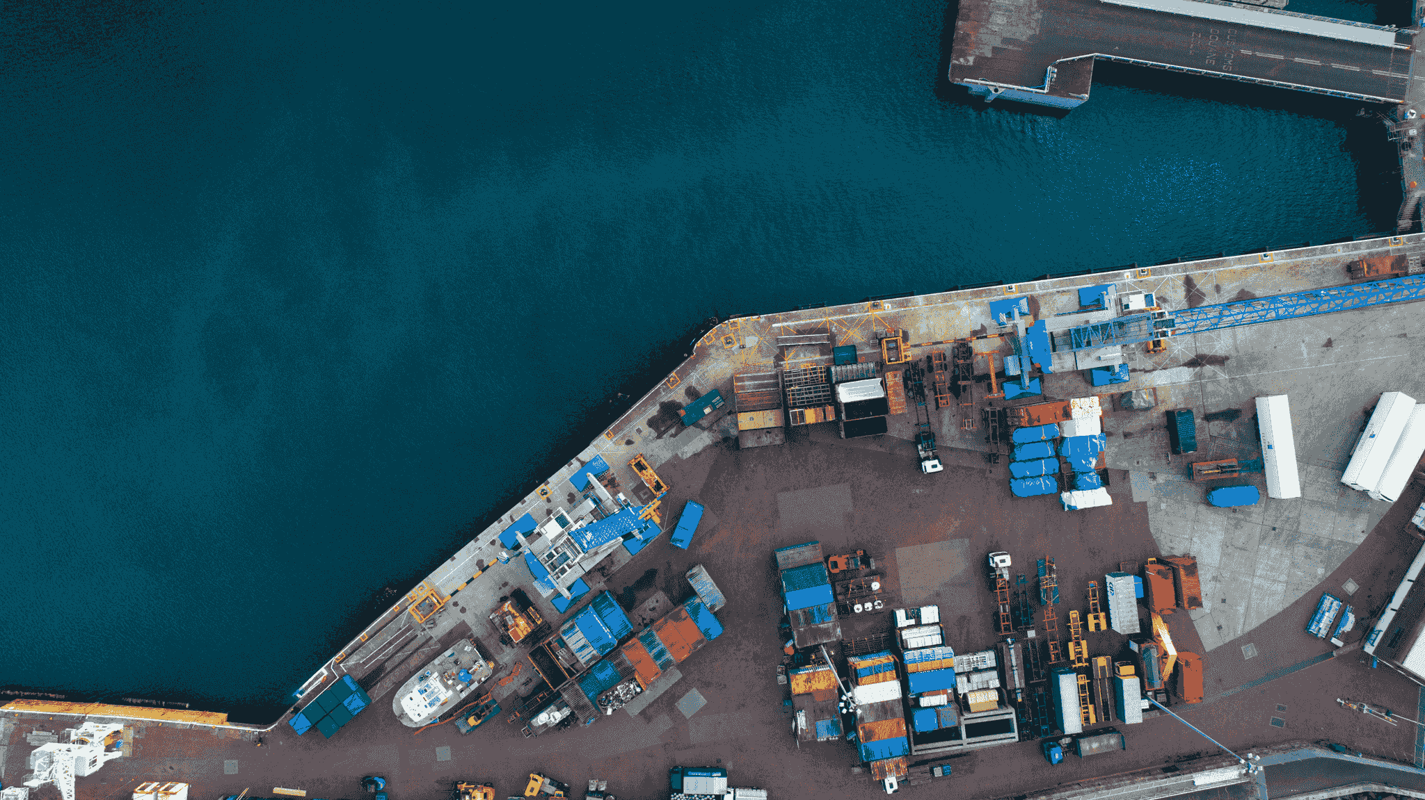 shipping ports in china aerial view cargo ships