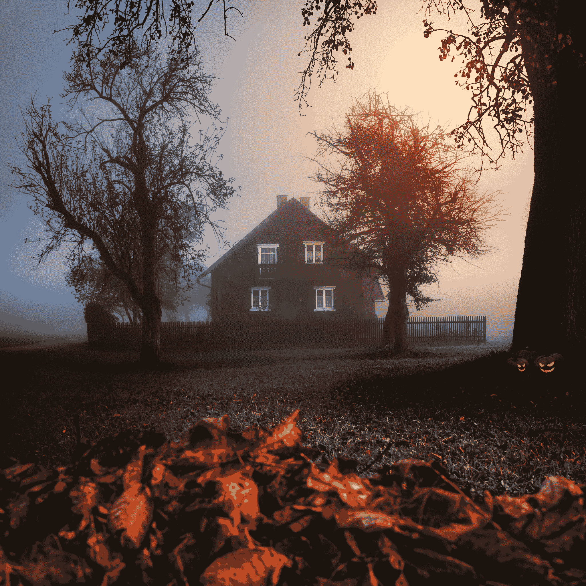 Experience thrills at apple cabin haunted house.