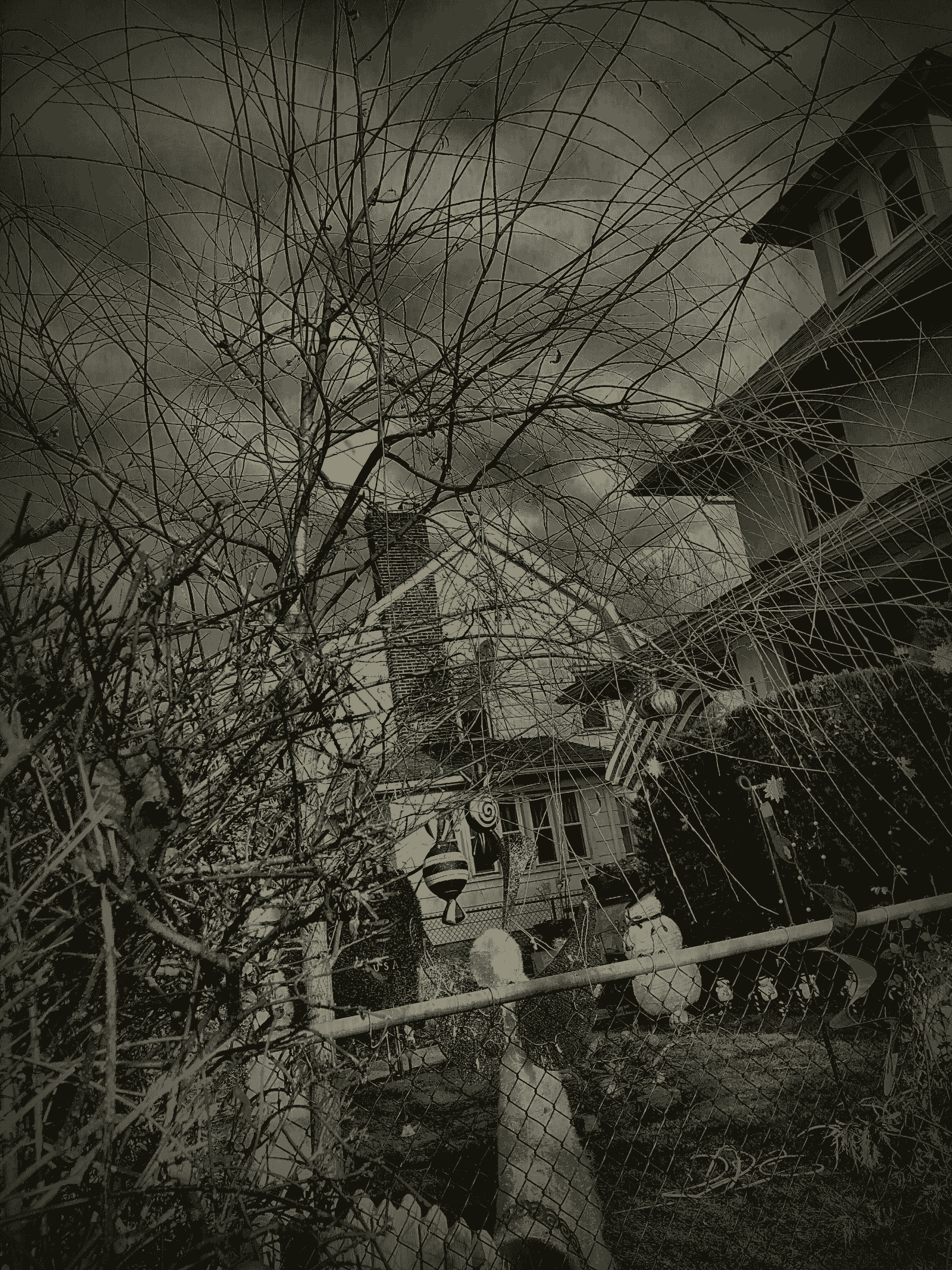 Experience thrilling scares at apple cabin haunted house.
