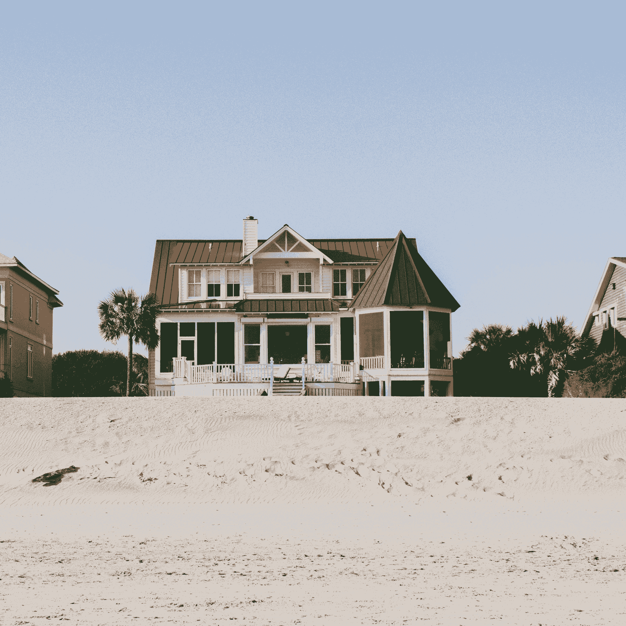 Durable prefab beach house with weather-resistant features