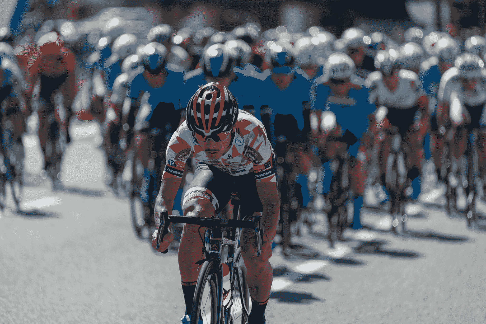 Professional cyclists competing in Kigali during the 2025 UCI Road World Championships in Rwanda