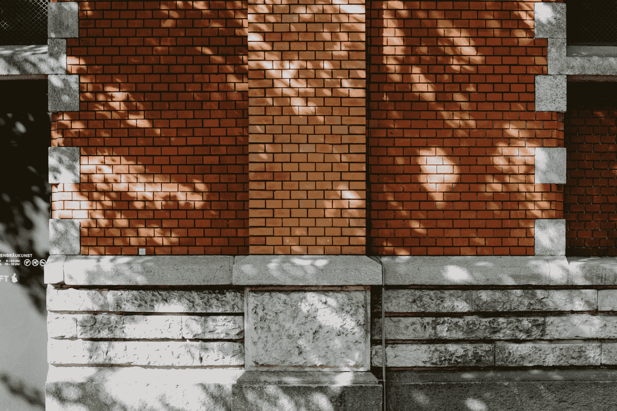 exterior wall cladding made from beautiful red bricks