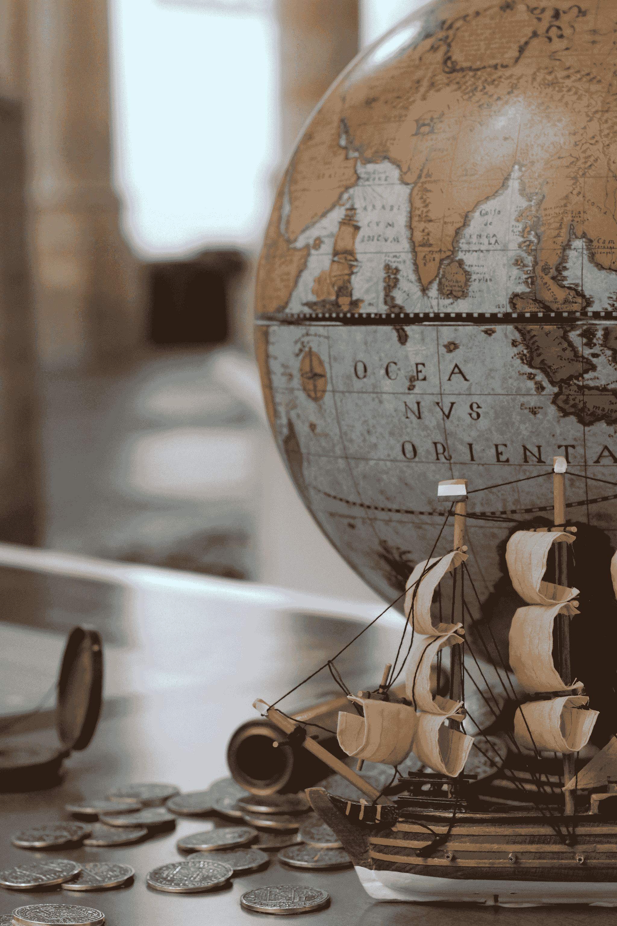 Global shipping routes with dpu incoterms