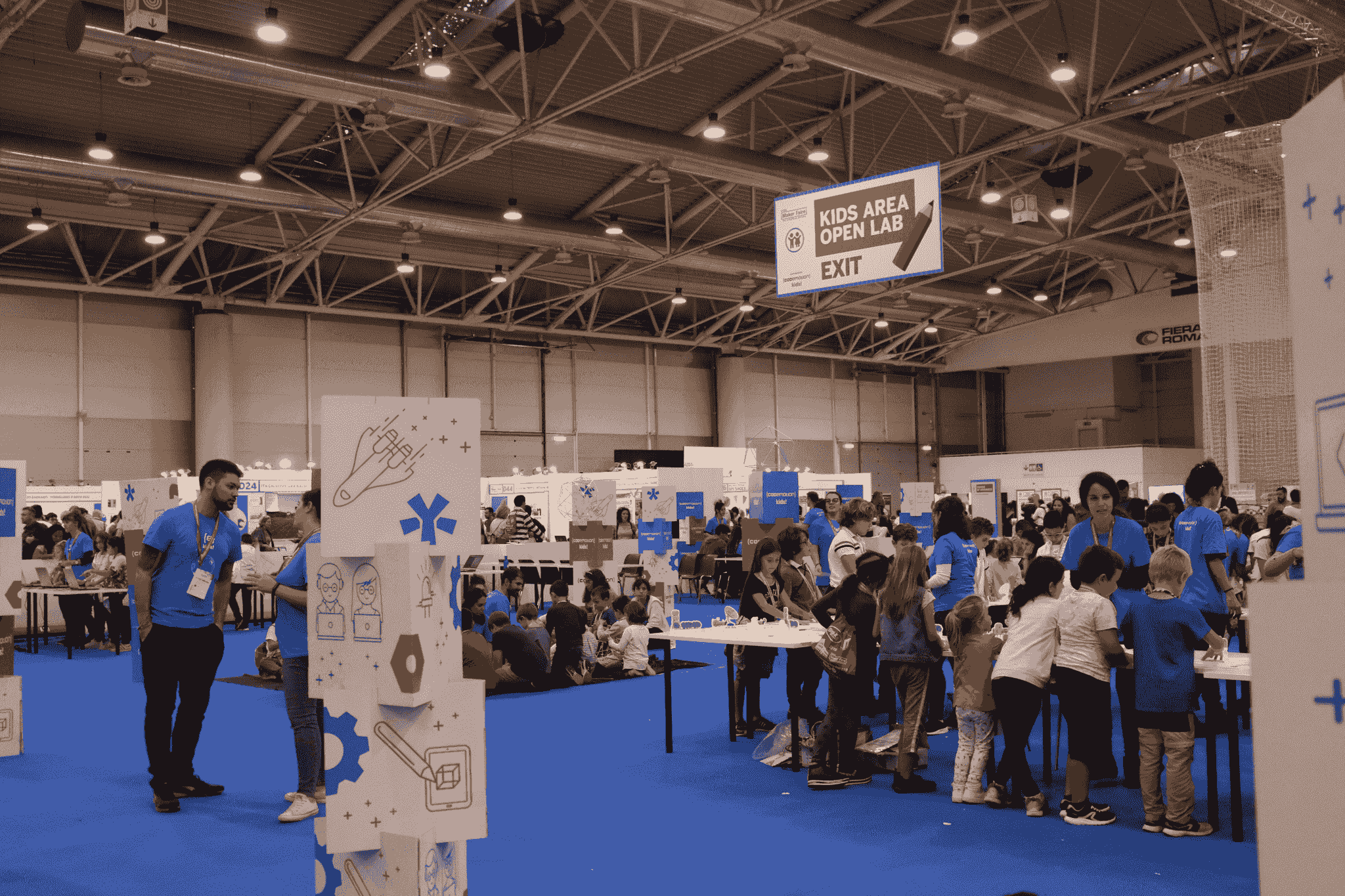 attendees exploring booths at china import and export fair