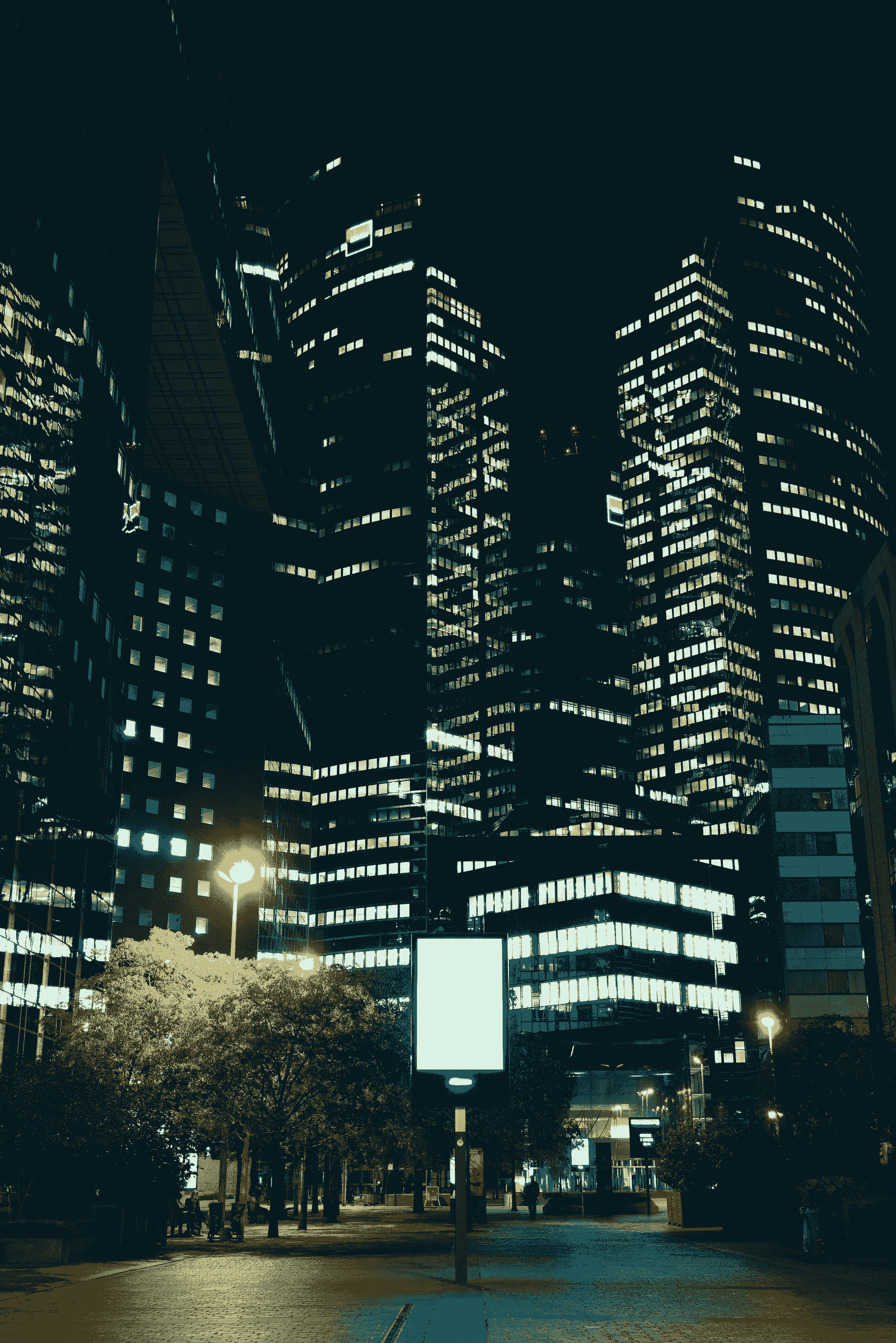 China Lighting: Brightly Lit City Skyline with Energy-Efficient LED Streetlights