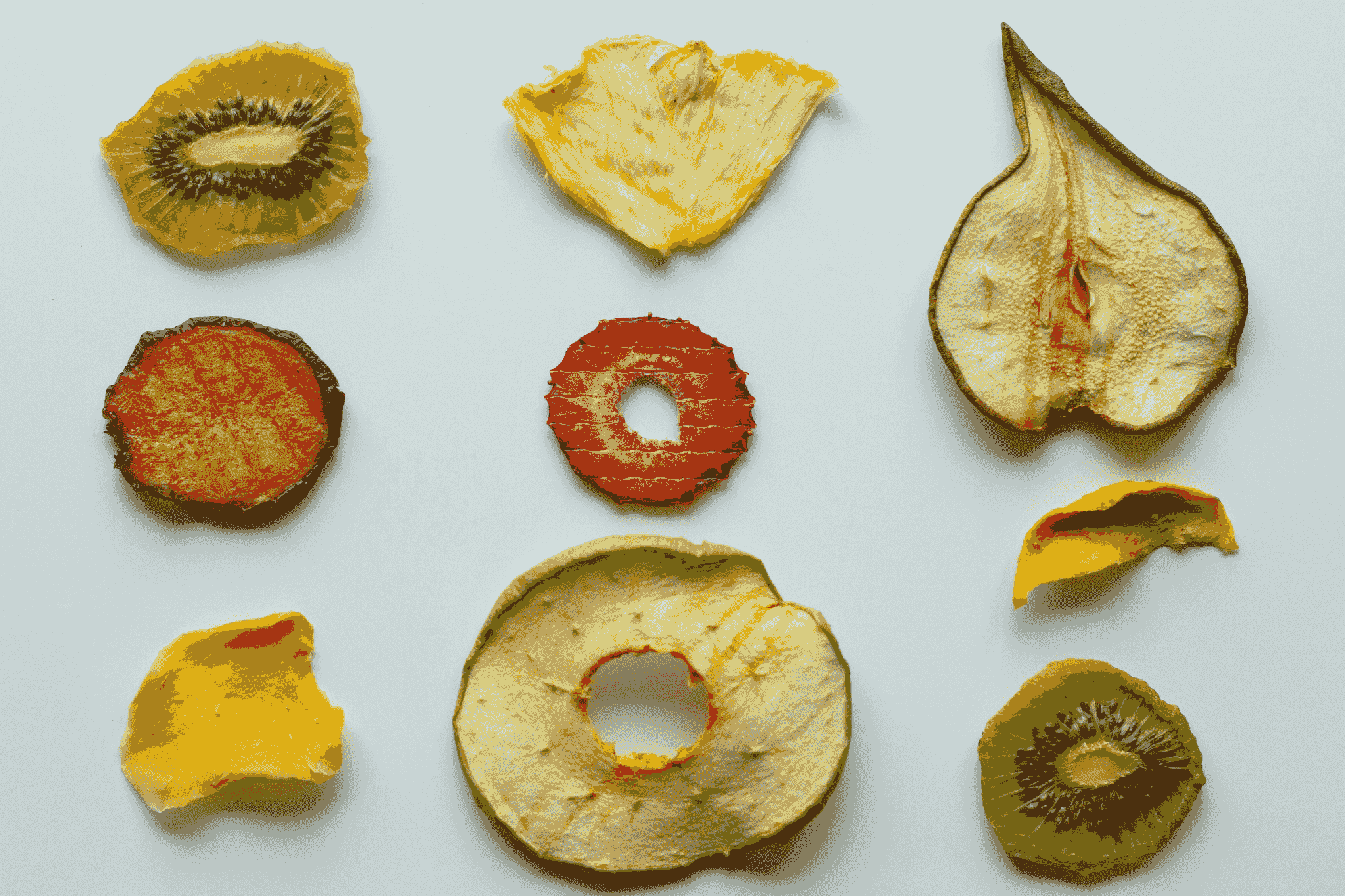 freshly packaged freeze dried mango among other fruits