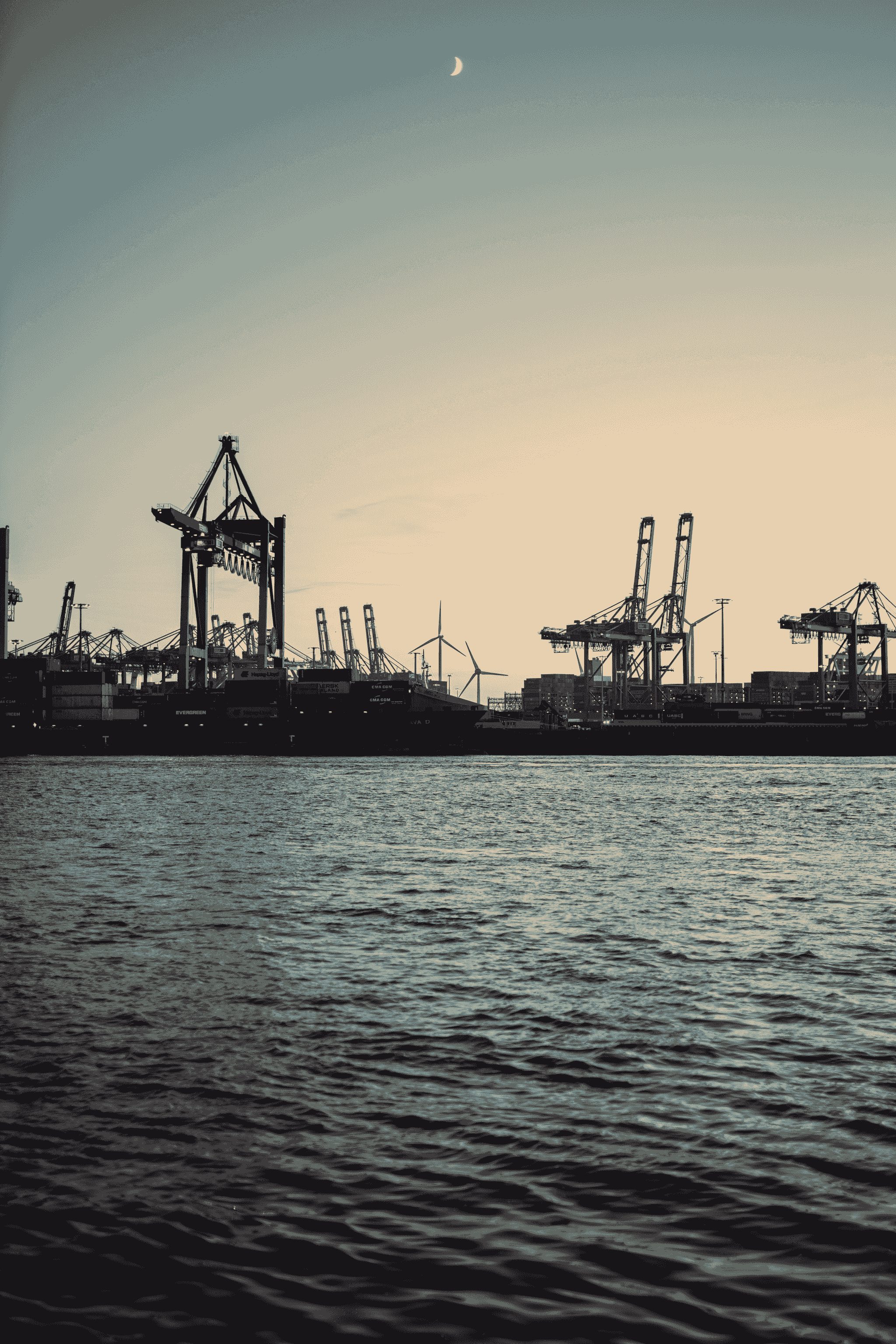sourcing from china logistics with containers at port