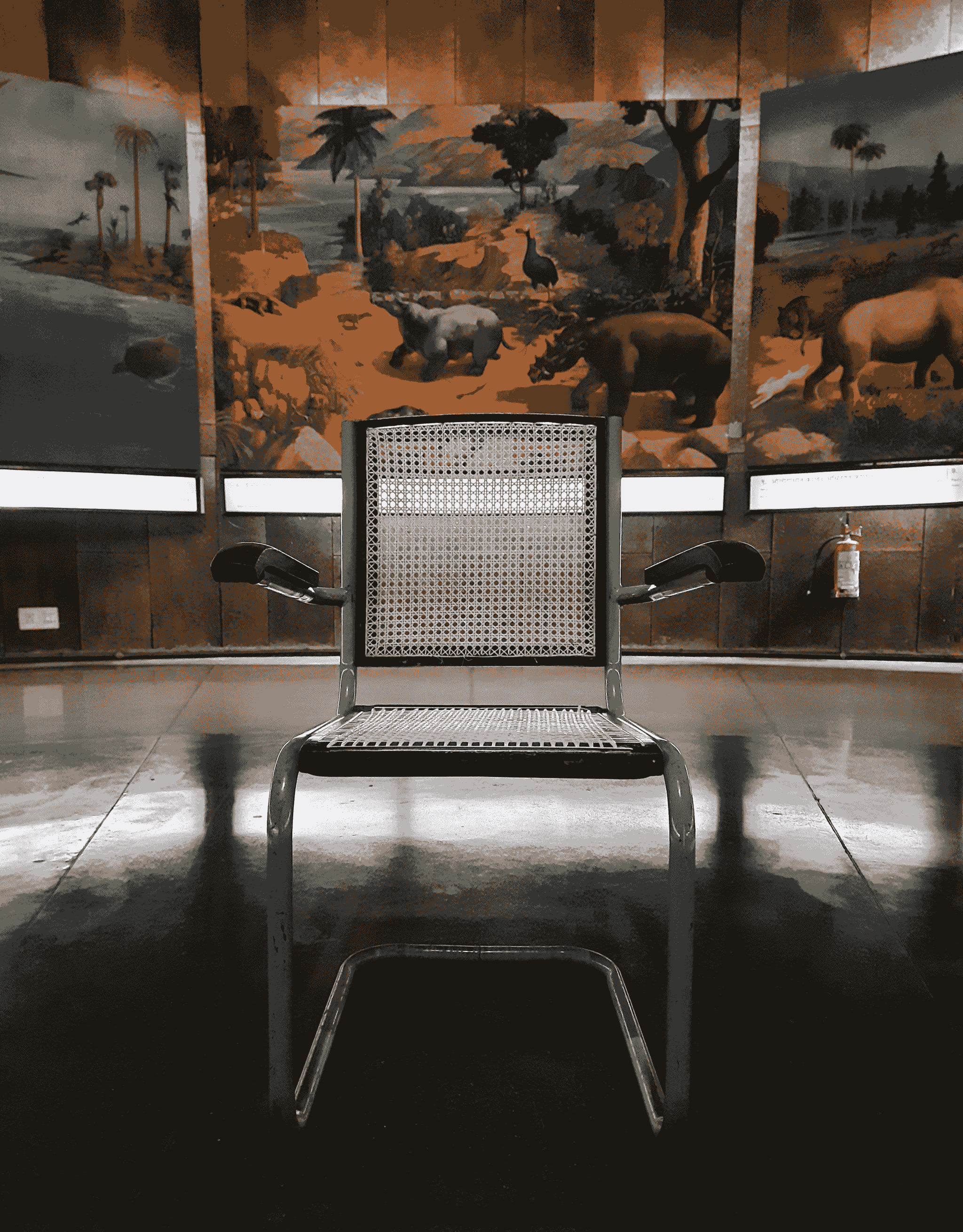 Elegant wooden chair displayed in a well-lit showroom for furniture sourcing