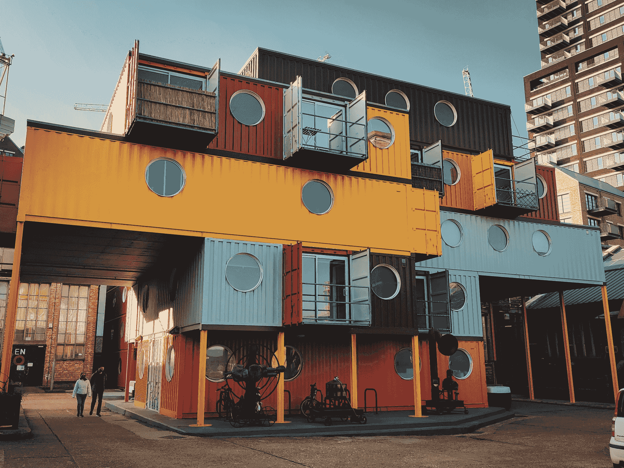 Stunning multi-level shipping container house design maximizing natural light