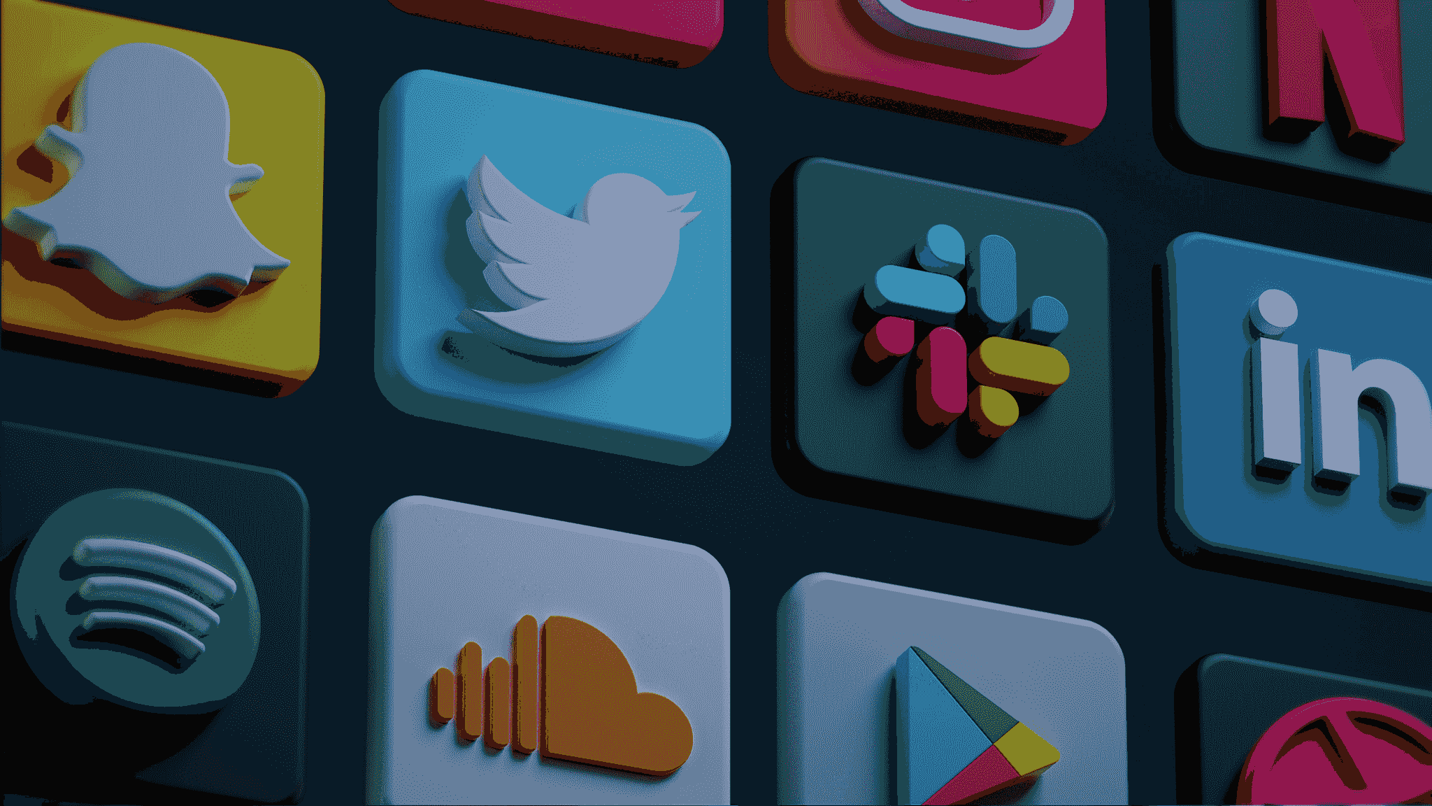 service list presentation with engaging icons representing various offerings