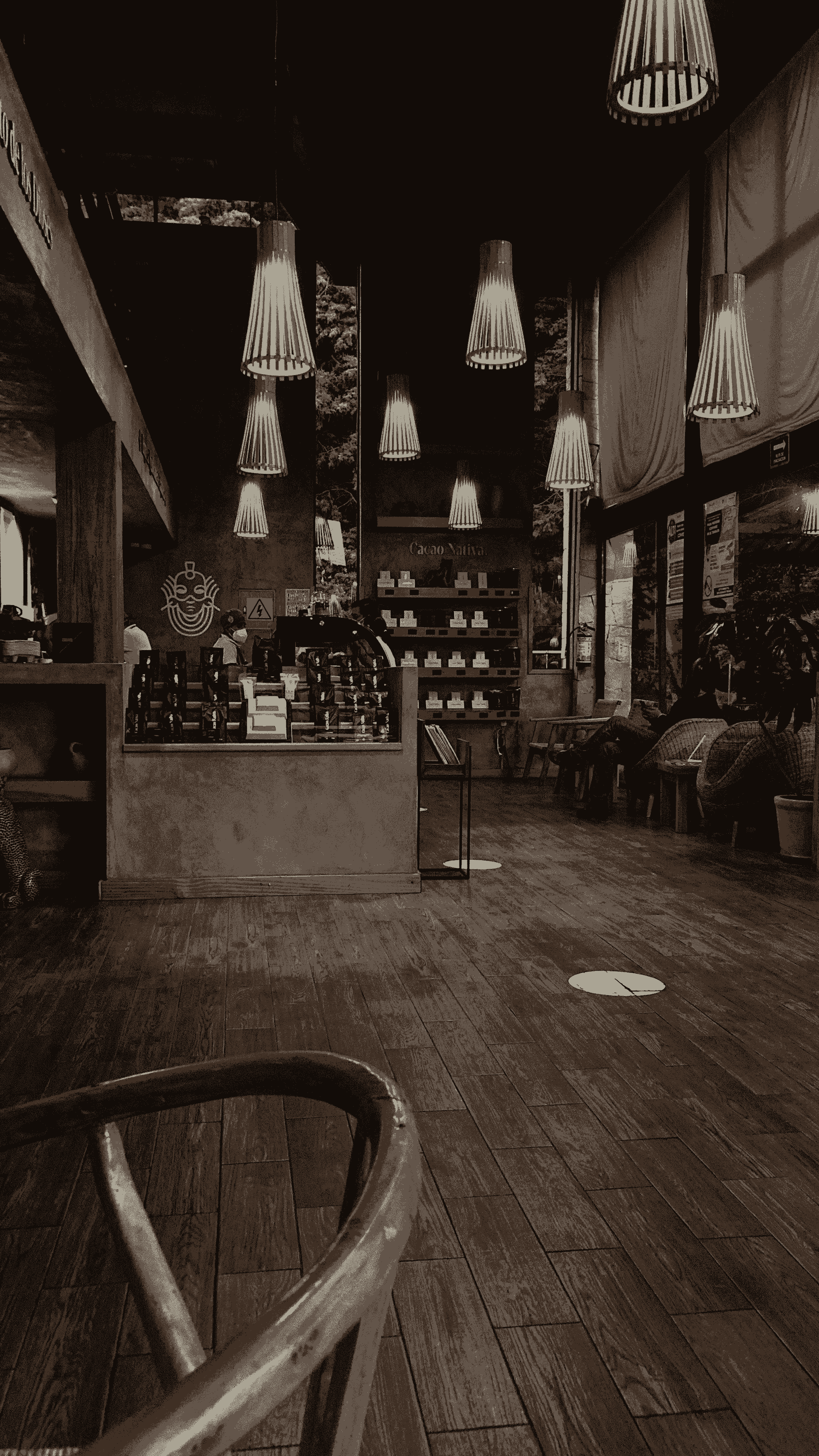 Cozy and inviting atmosphere at a container coffee shop