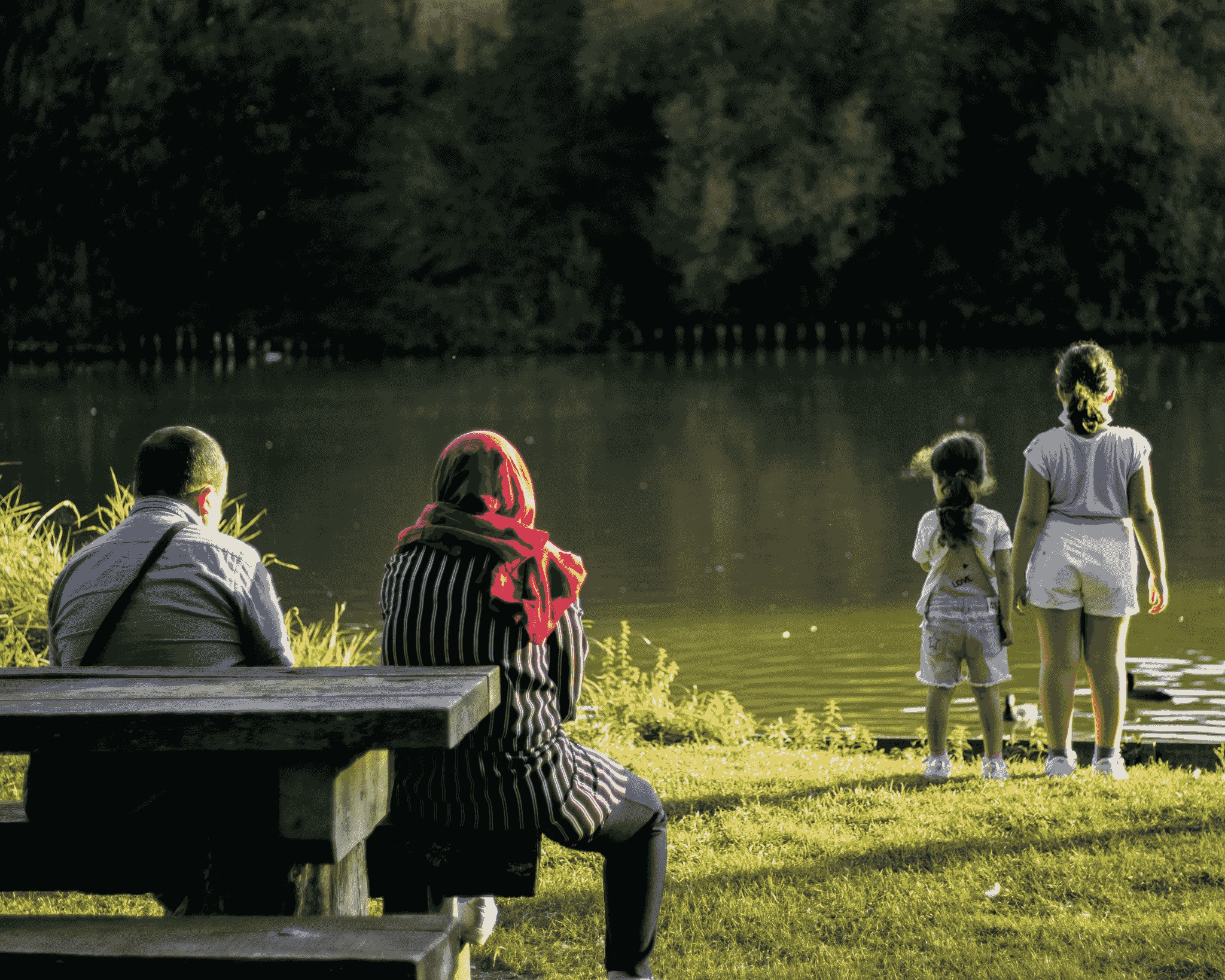 Family enjoying time together at apple hollow cabins