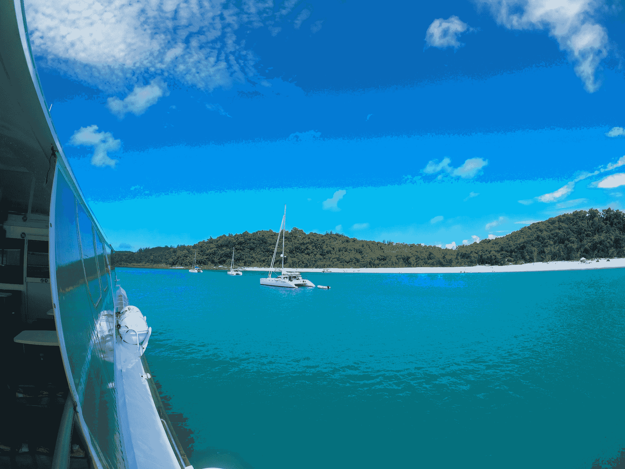 fishing catamaran for sale featuring eco-friendly design and ample comfort
