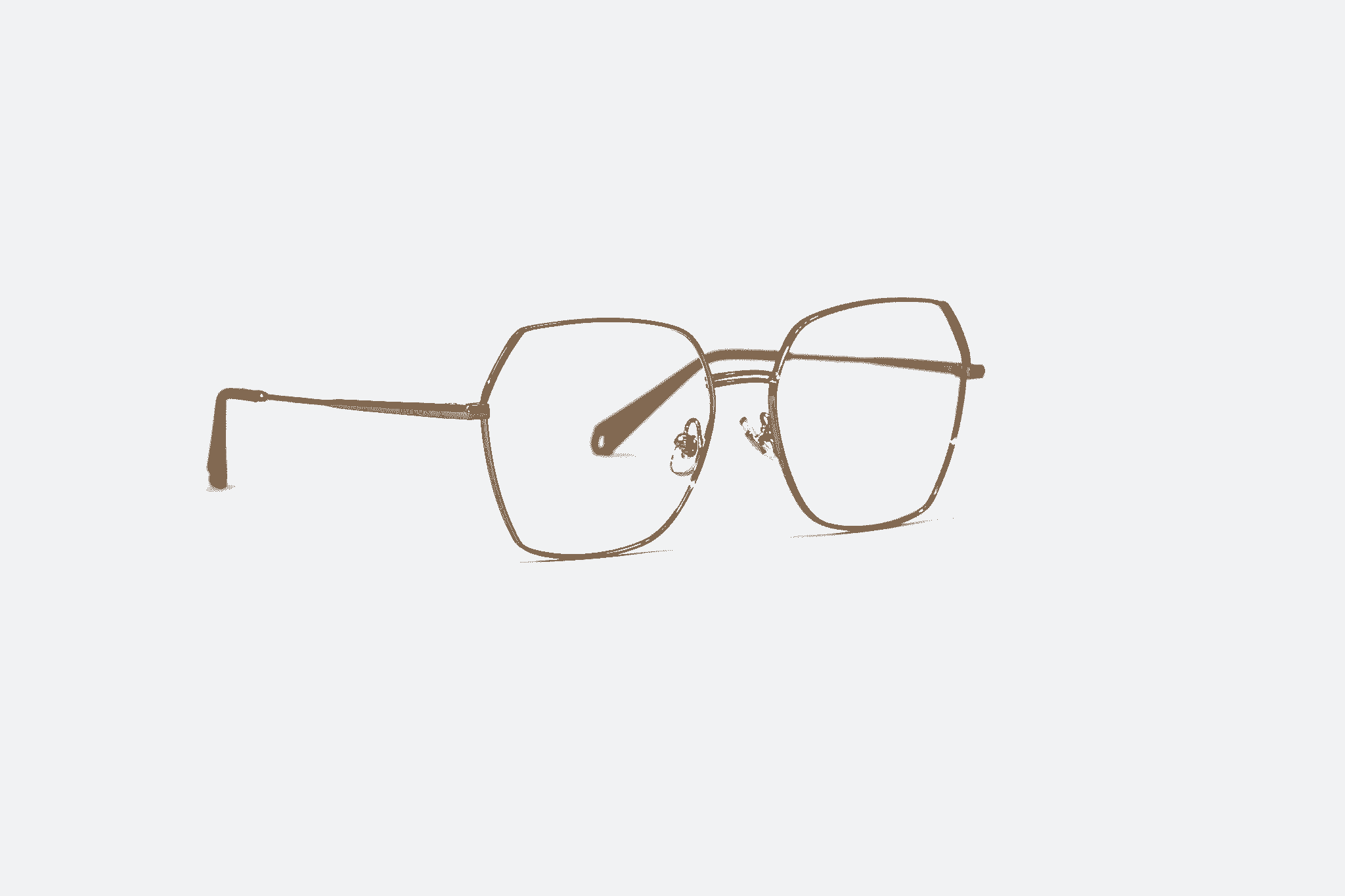 Stylish metallic frame glasses perfect for any occasion