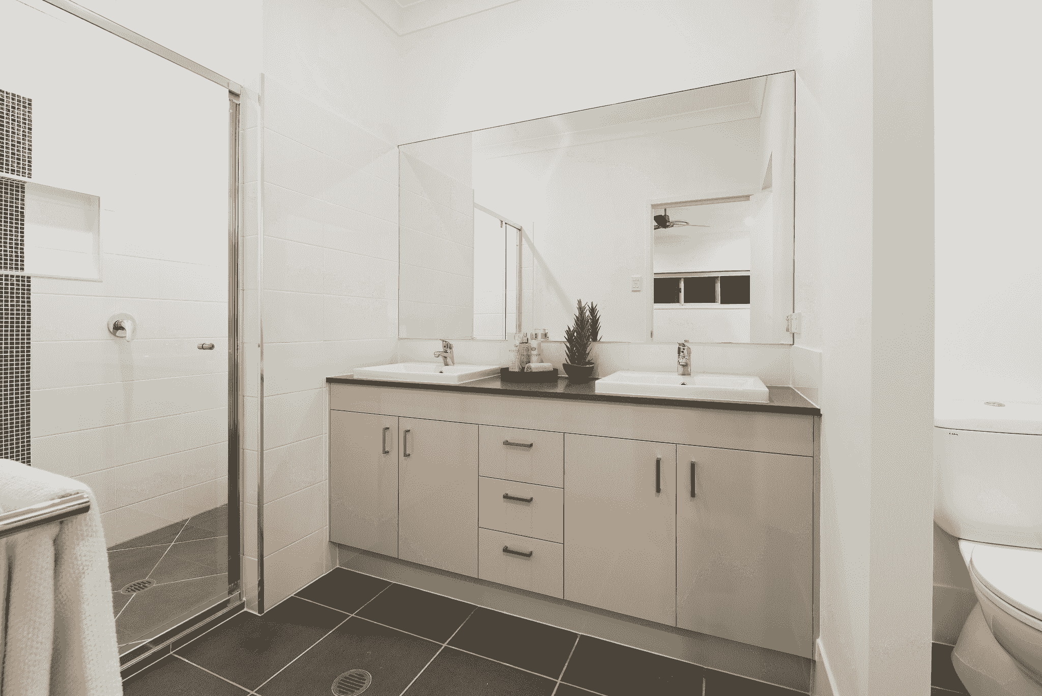 Maximizing storage in a small modular bathroom