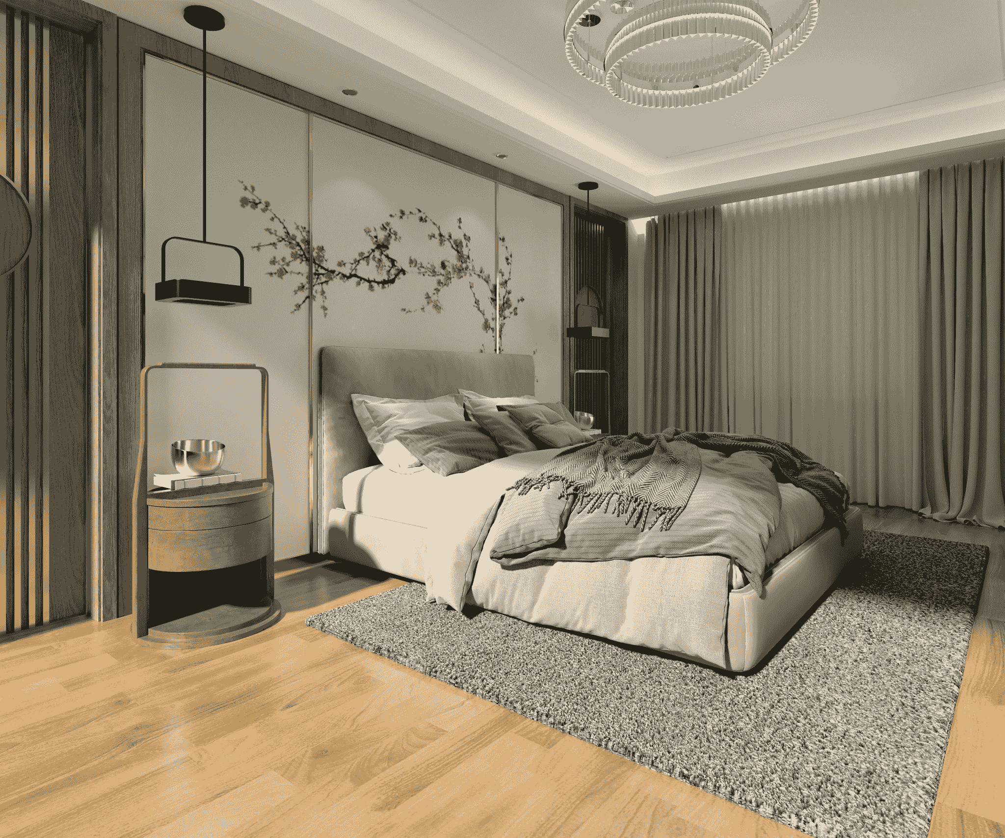Attractive high-quality photo of a cozy bedroom in an Airbnb host's listing