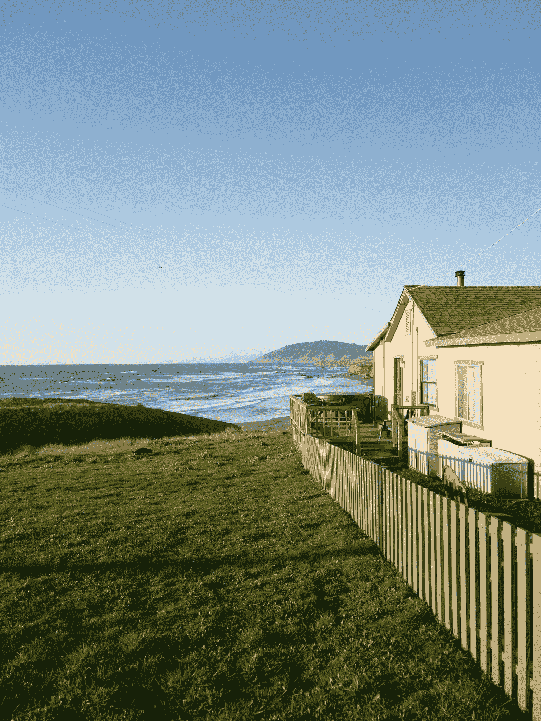 Prefab Beach House overlooking ocean