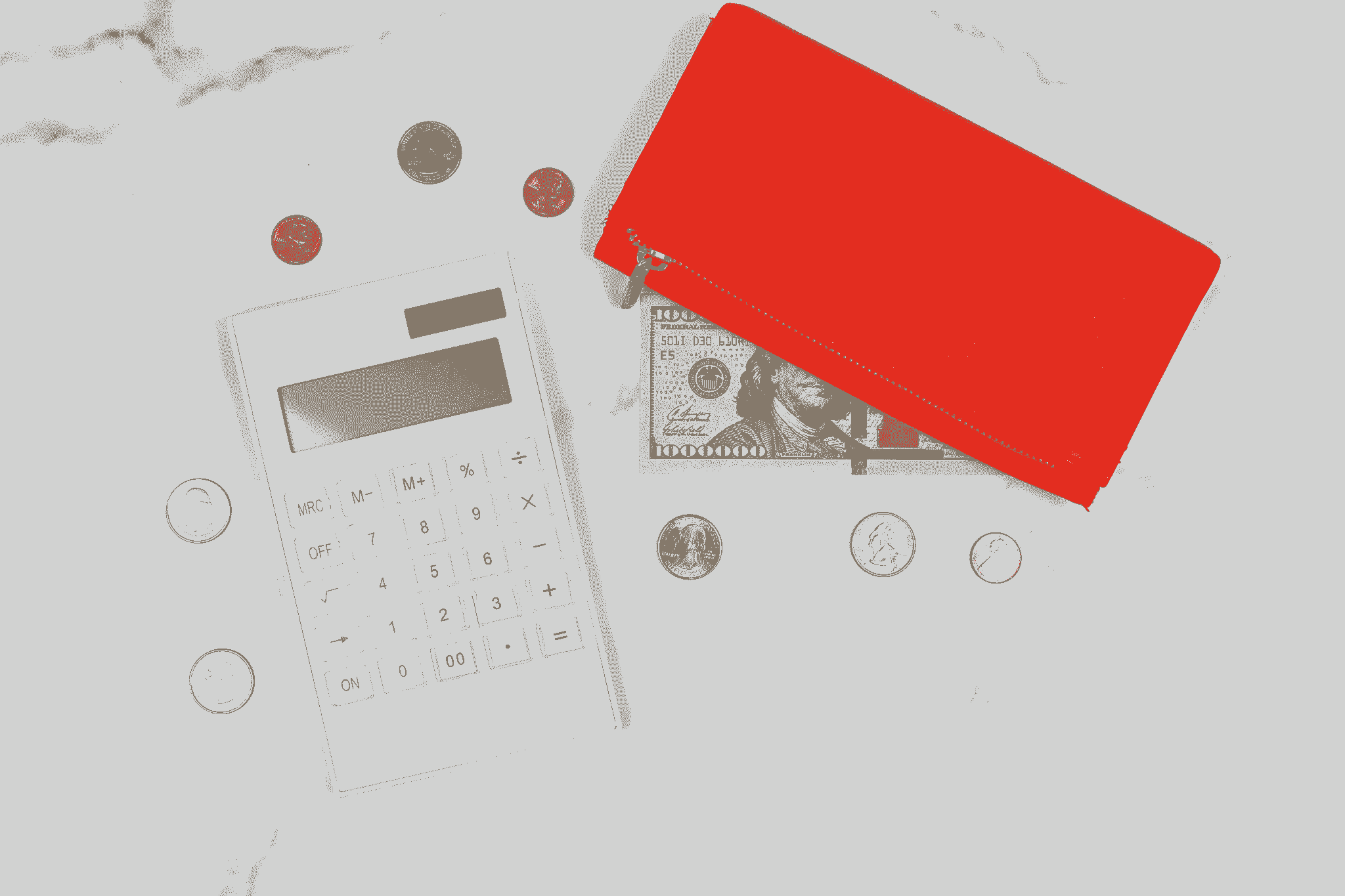 Sourcing solution: magnifying dollar sign