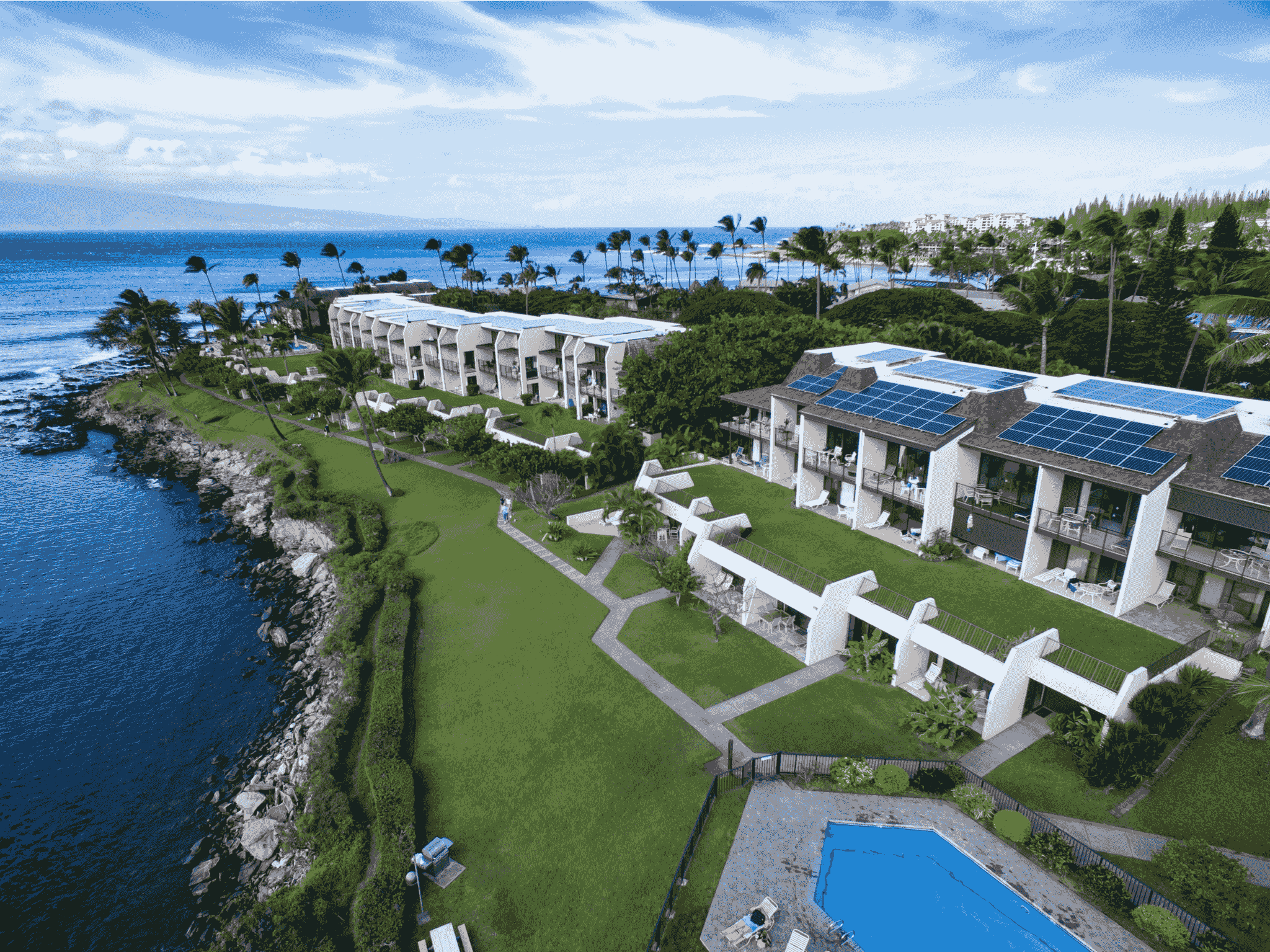 Container Beach House with Solar Panels