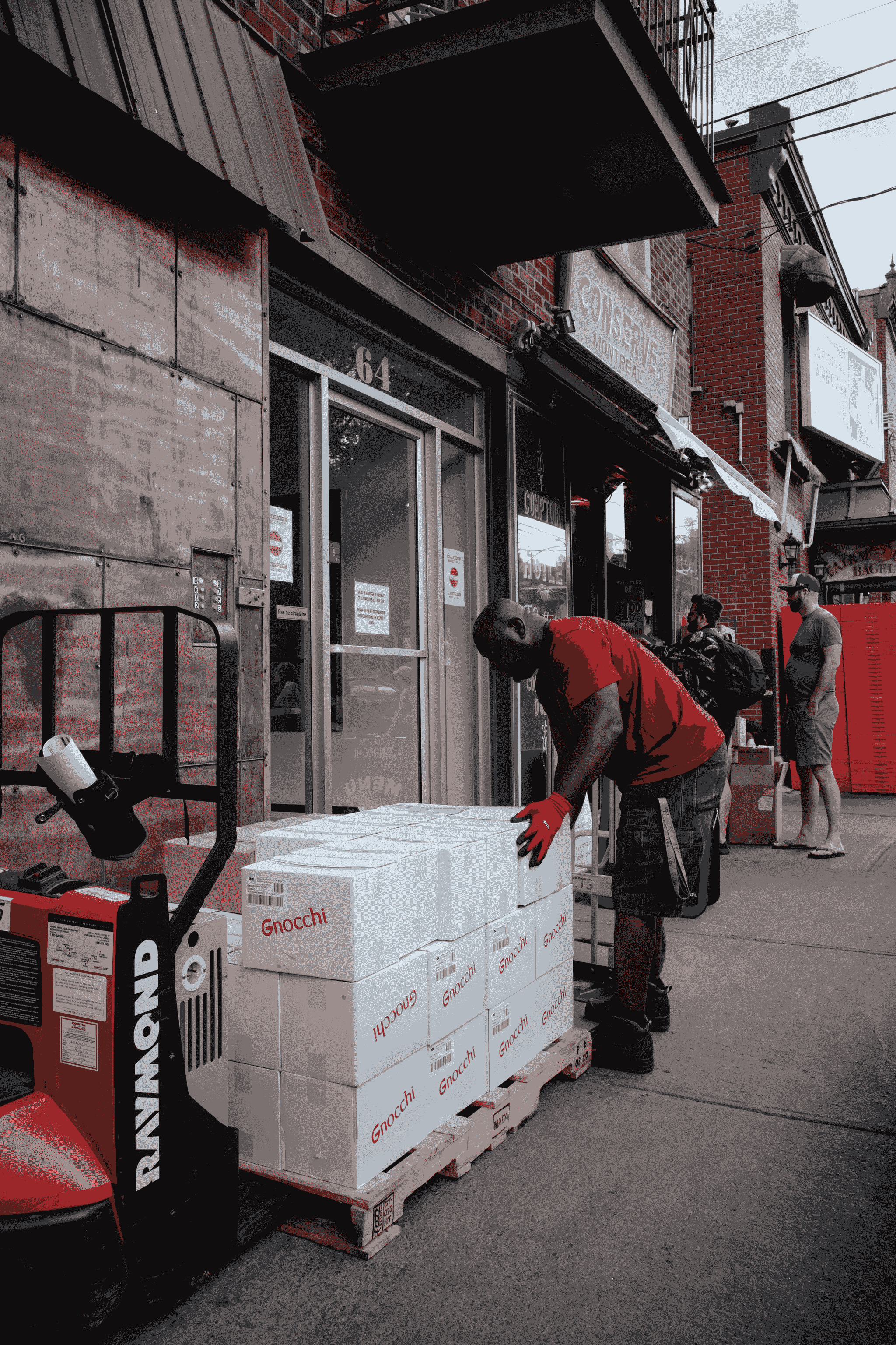 Flat Pack Container being loaded onto a truck
