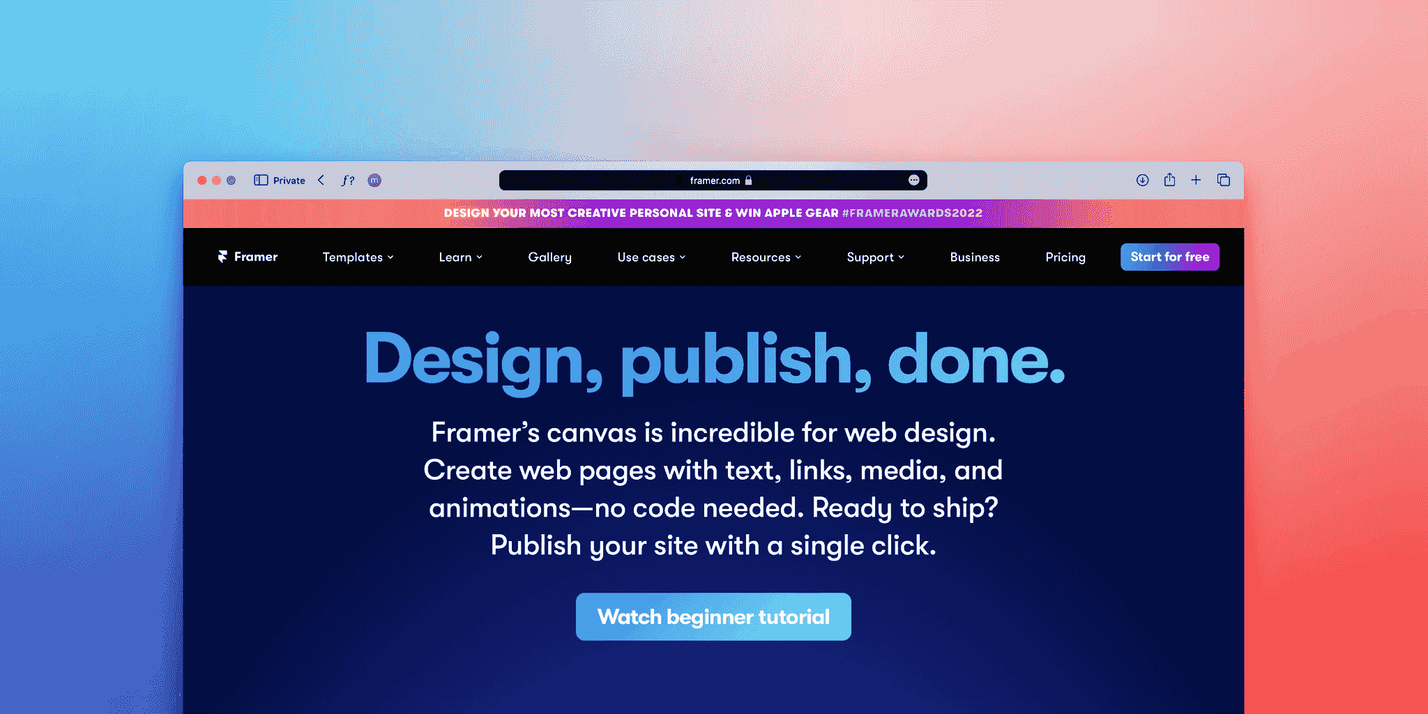 free website builder template selection