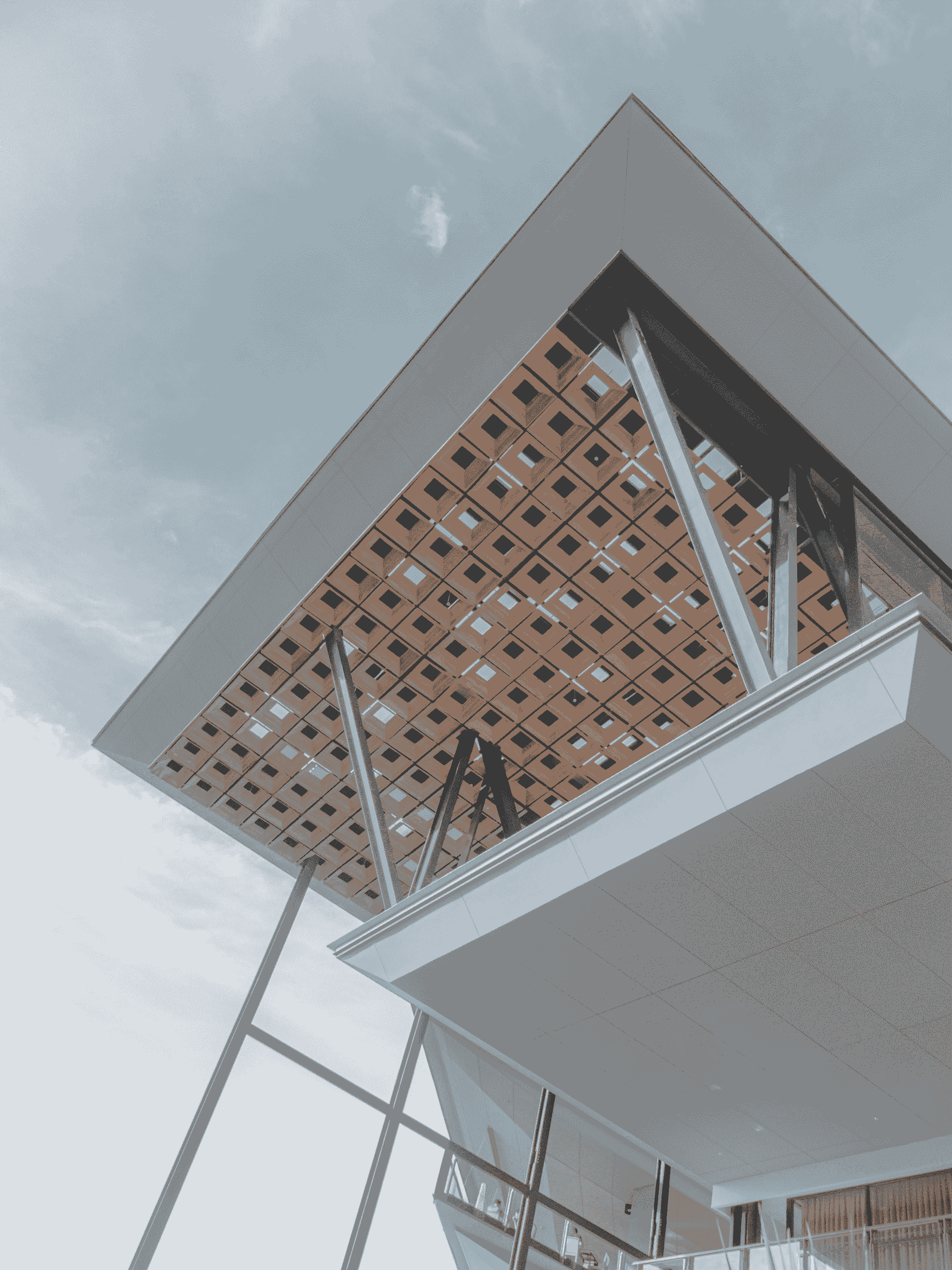 Modern commercial building constructed using pre-engineered building (PEB) structure