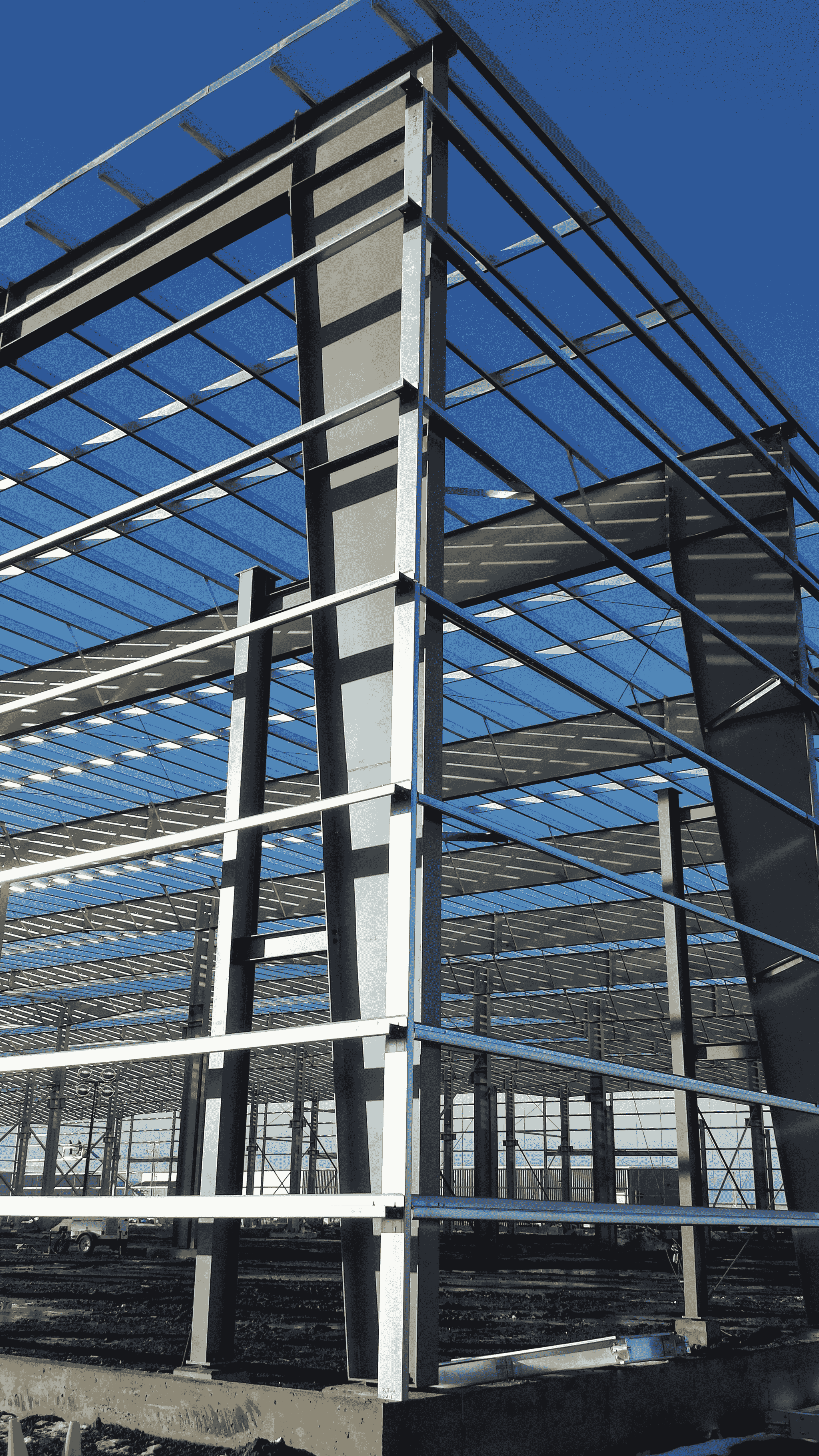 lgs production machine used at a modern construction site