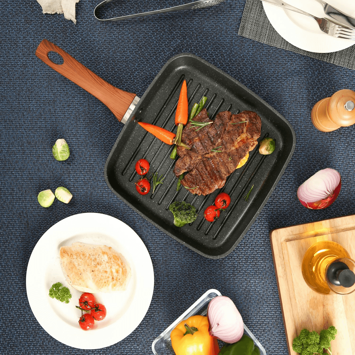 Whether you're a seasoned chef or passionate home cook, our high-performance tools ensure consistent, flawless results. Explore our collection and transform your kitchen today. 
PROFESSIONAL-GRADE COOKWARE & TOOLS
DESIGNED TO ELEVATE YOUR CULINARY SKILLS.
 where culinary passion meets exceptional craftsmanship. We believe that great cooking starts with reliable, high-performance tools. From heavy-duty stainless steel cookware and precision-balanced chef knives to non-stick pans designed for everyday perfection, our collection is thoughtfully curated to elevate your culinary creations. Transform your kitchen into a professional workspace and inspire every meal you prepare.