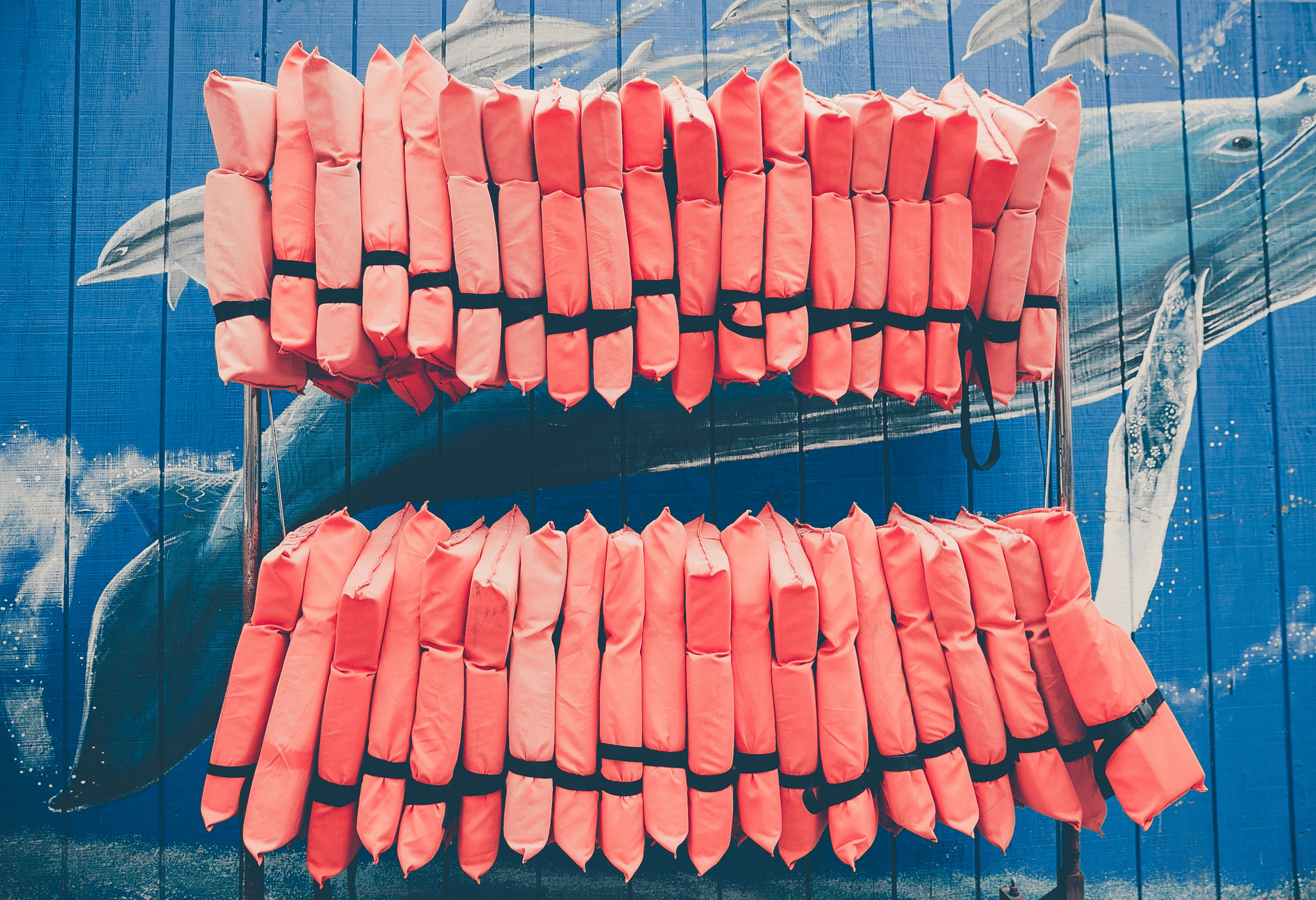 Life Jacket Inspection process being conducted