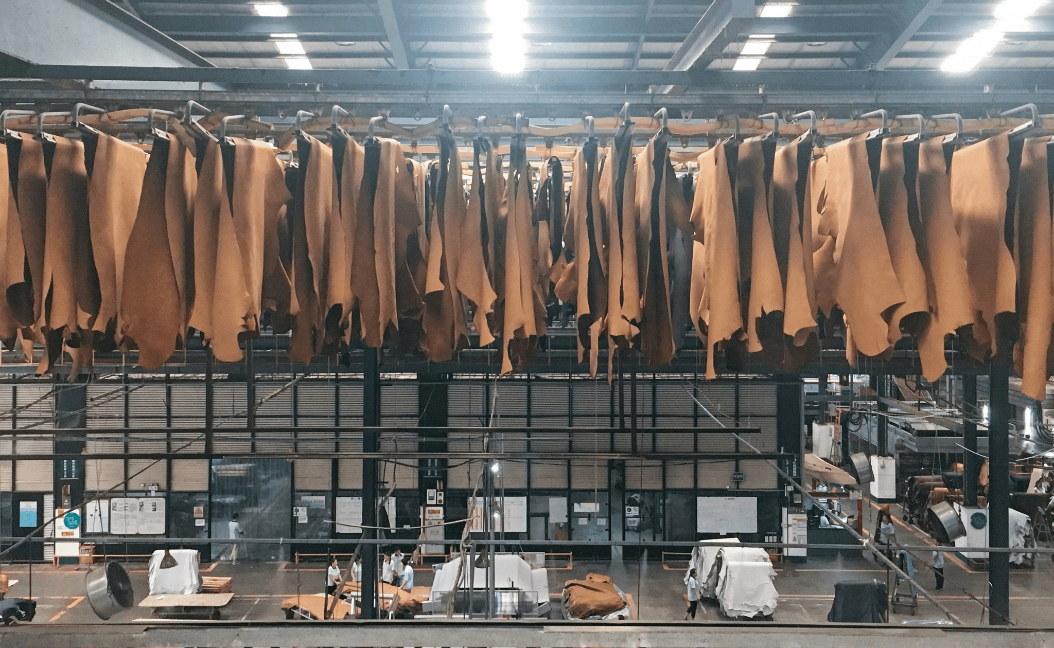 Footwear inspection ensuring high-quality raw materials.
