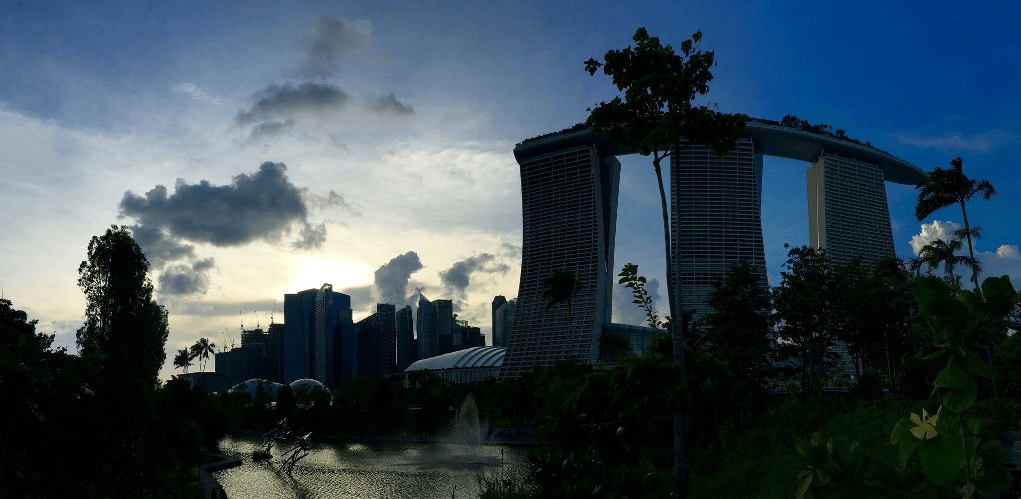 Innovative use of asian sources showcased through Singapore's eco-friendly skyline.