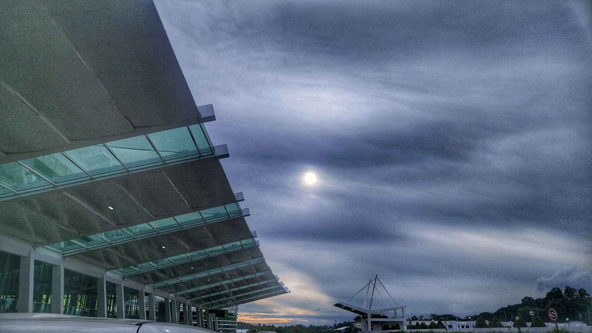 AWOS weather monitoring station providing real-time data